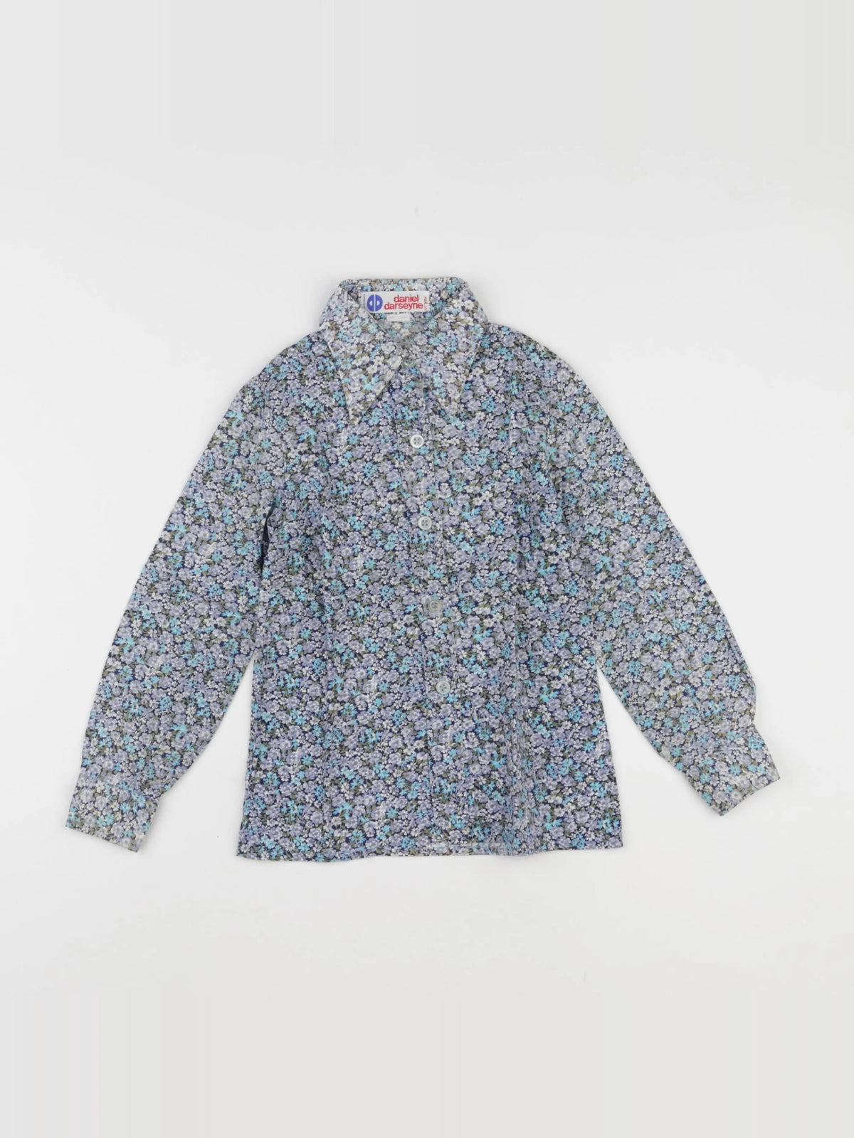 Vintage - chemise bleu - 6 ans