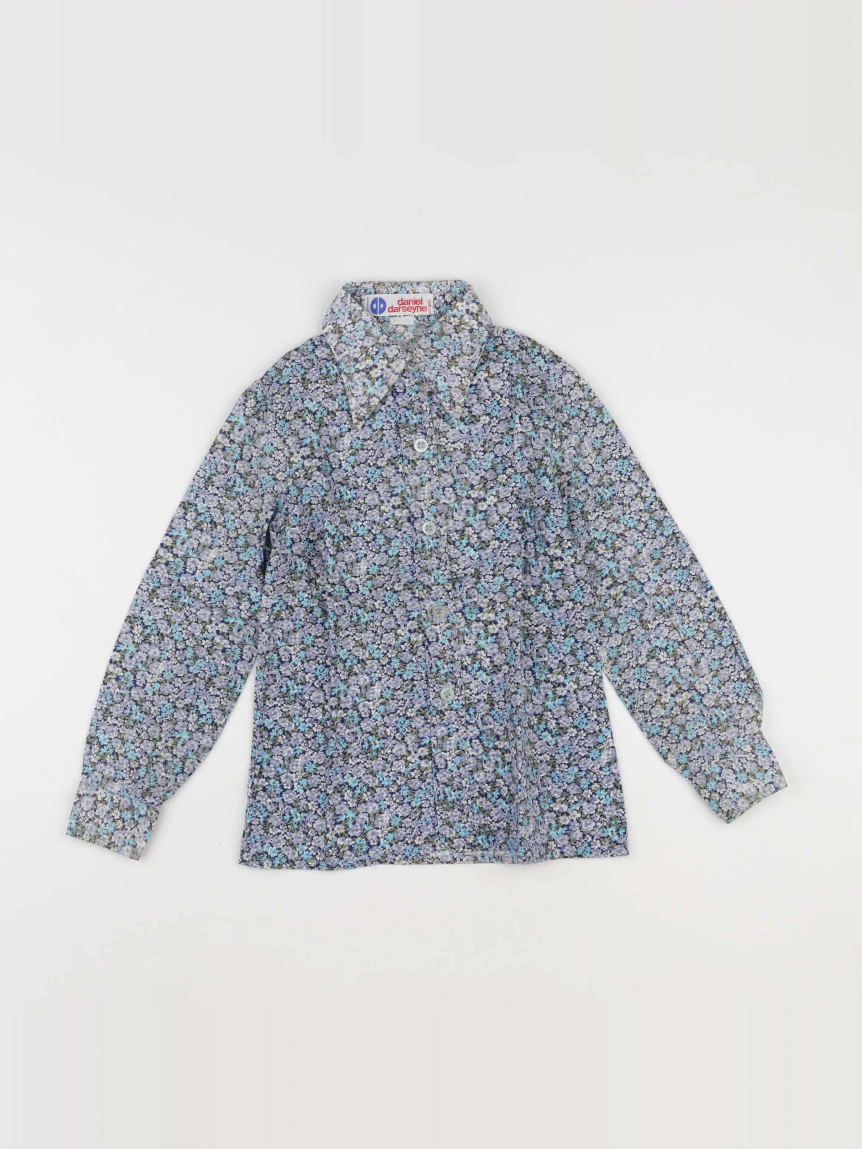 Vintage - chemise bleu - 6 ans