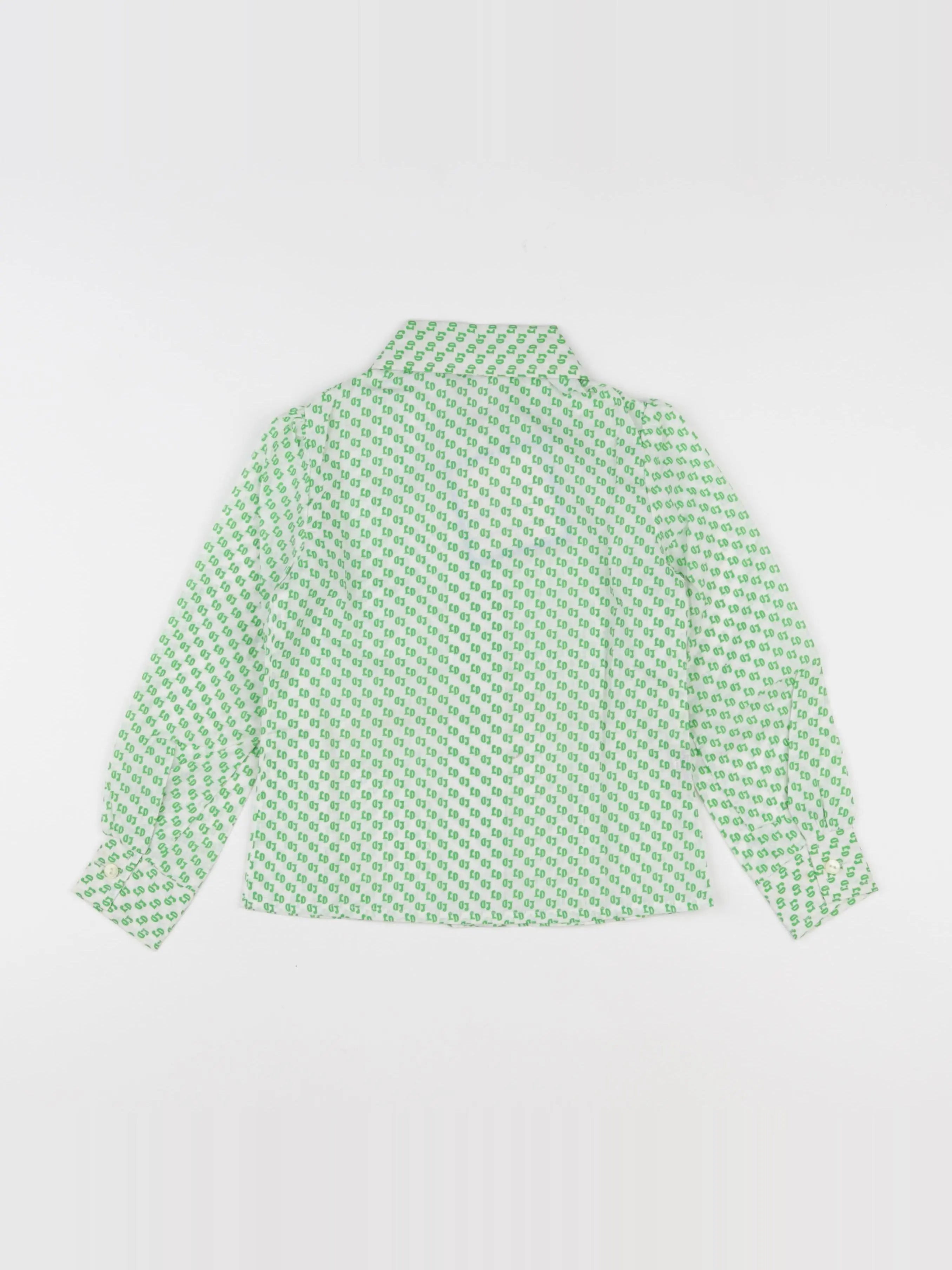 Vintage - chemise vert - 4/5 ans