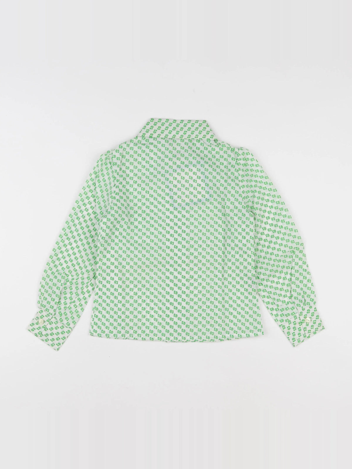 Vintage - chemise vert - 4/5 ans