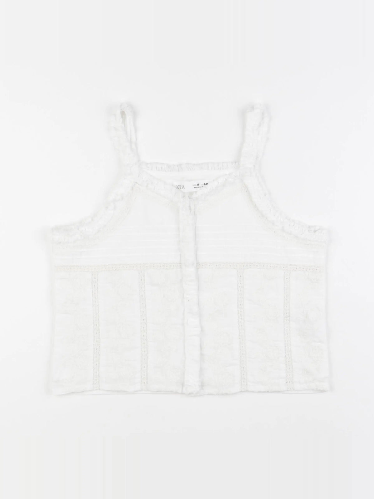 Zara - débardeur blanc - 10 ans