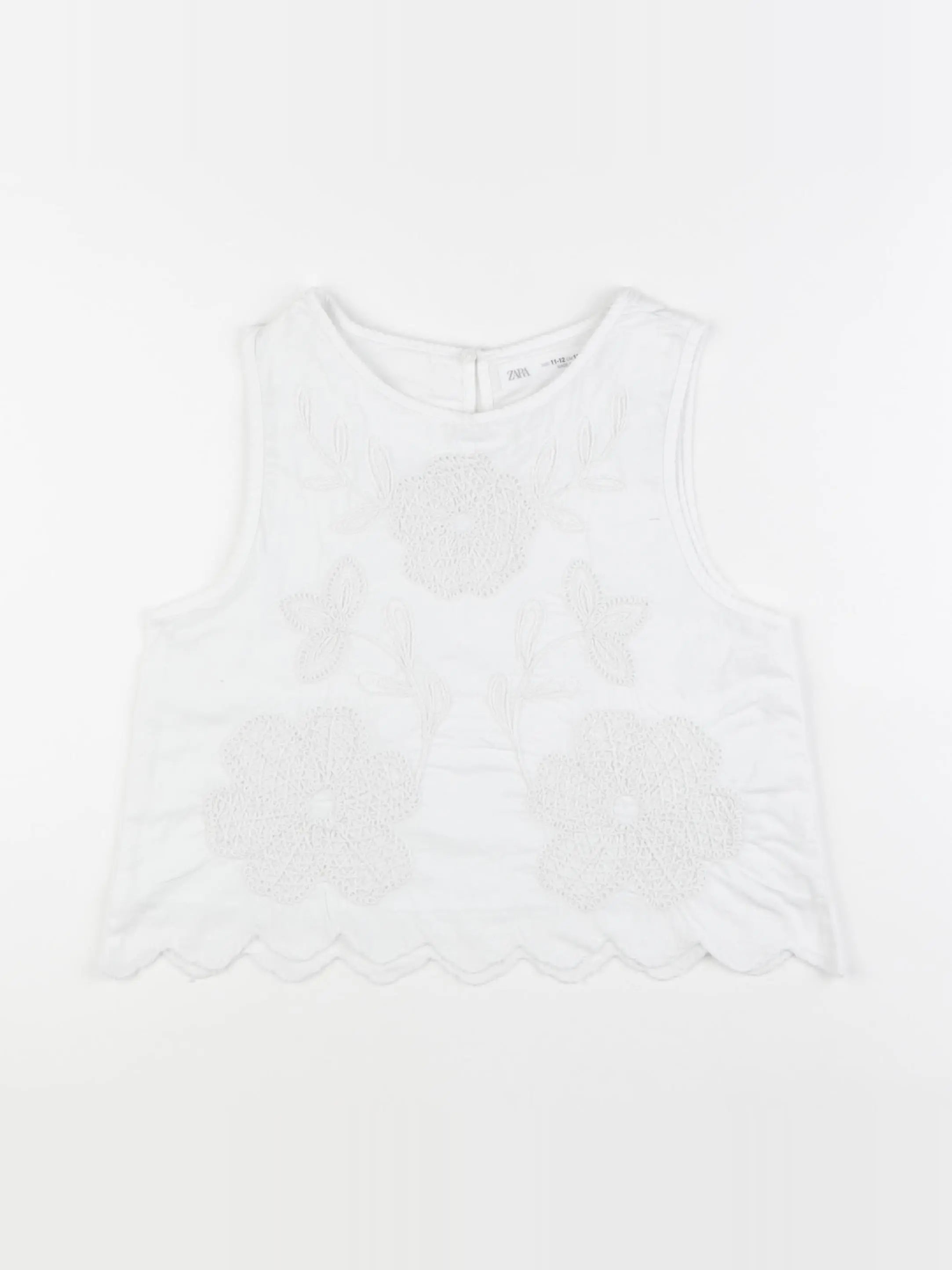 Zara - blouse blanc - 11/12 ans