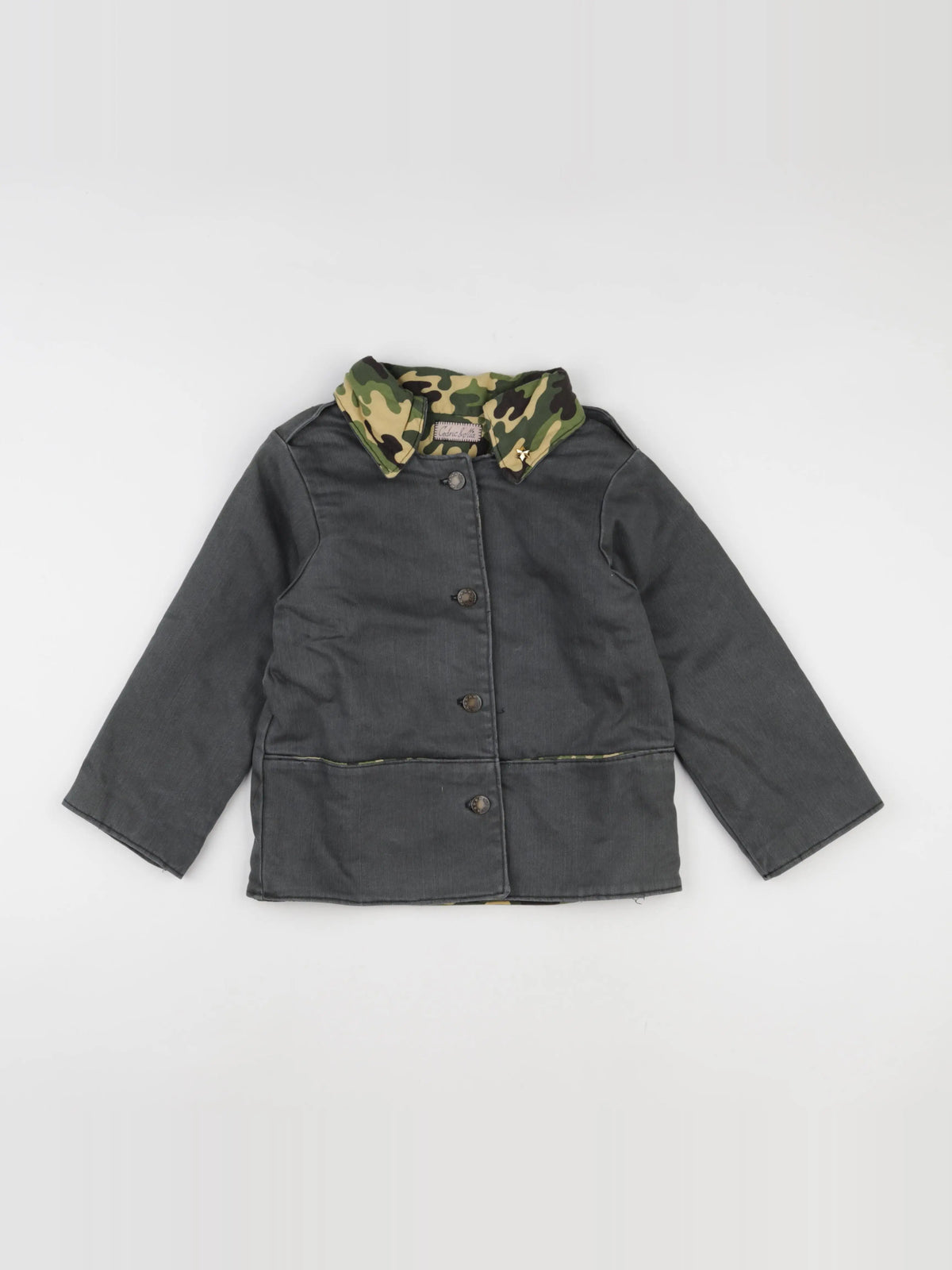 Vintage - veste doublé vert - 6 ans