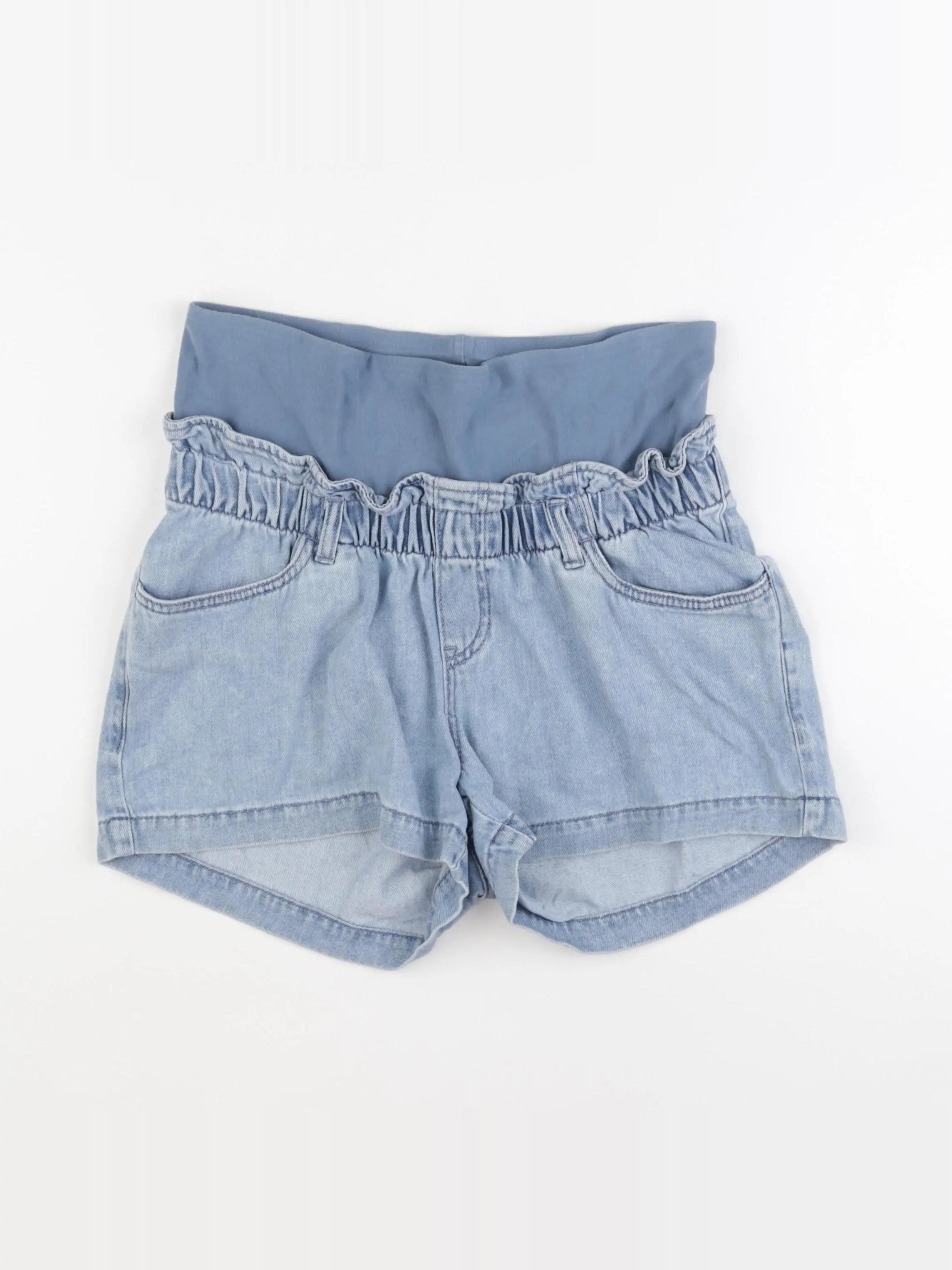 H&M - short grossesse bleu - s