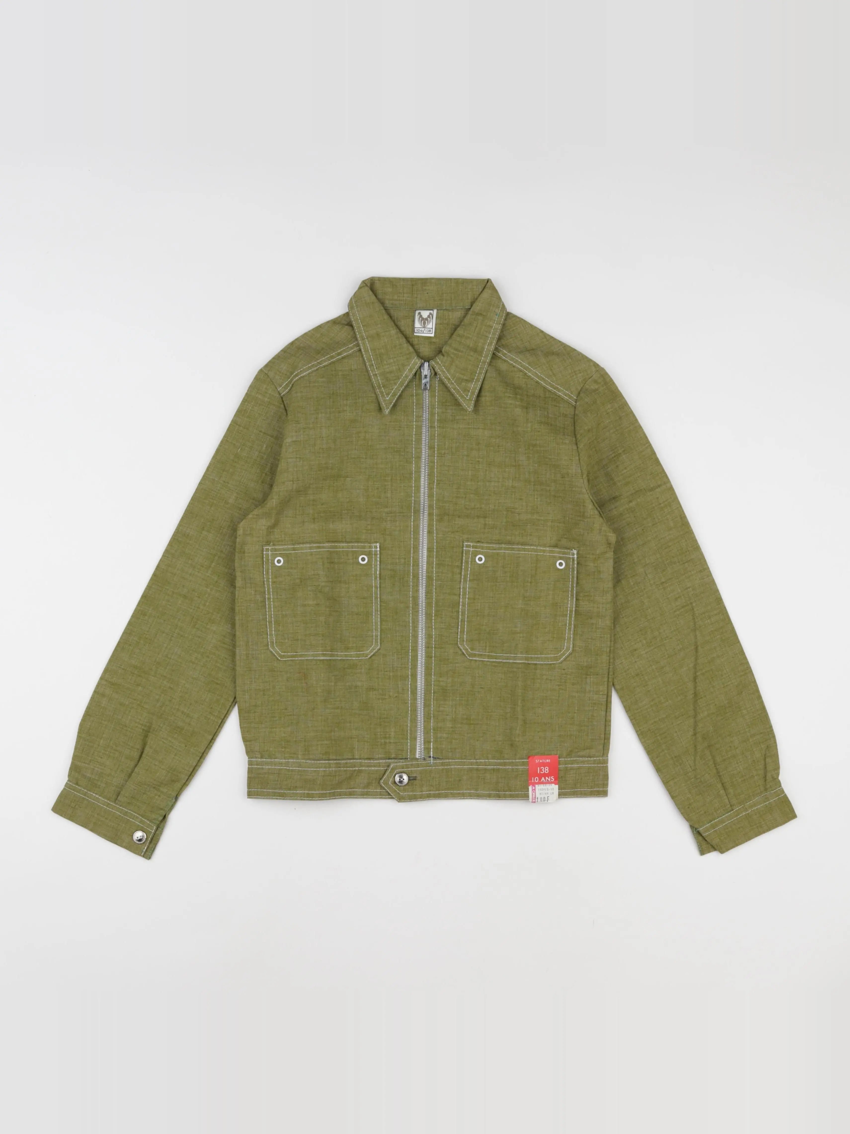 Vintage - veste vert - 10 ans