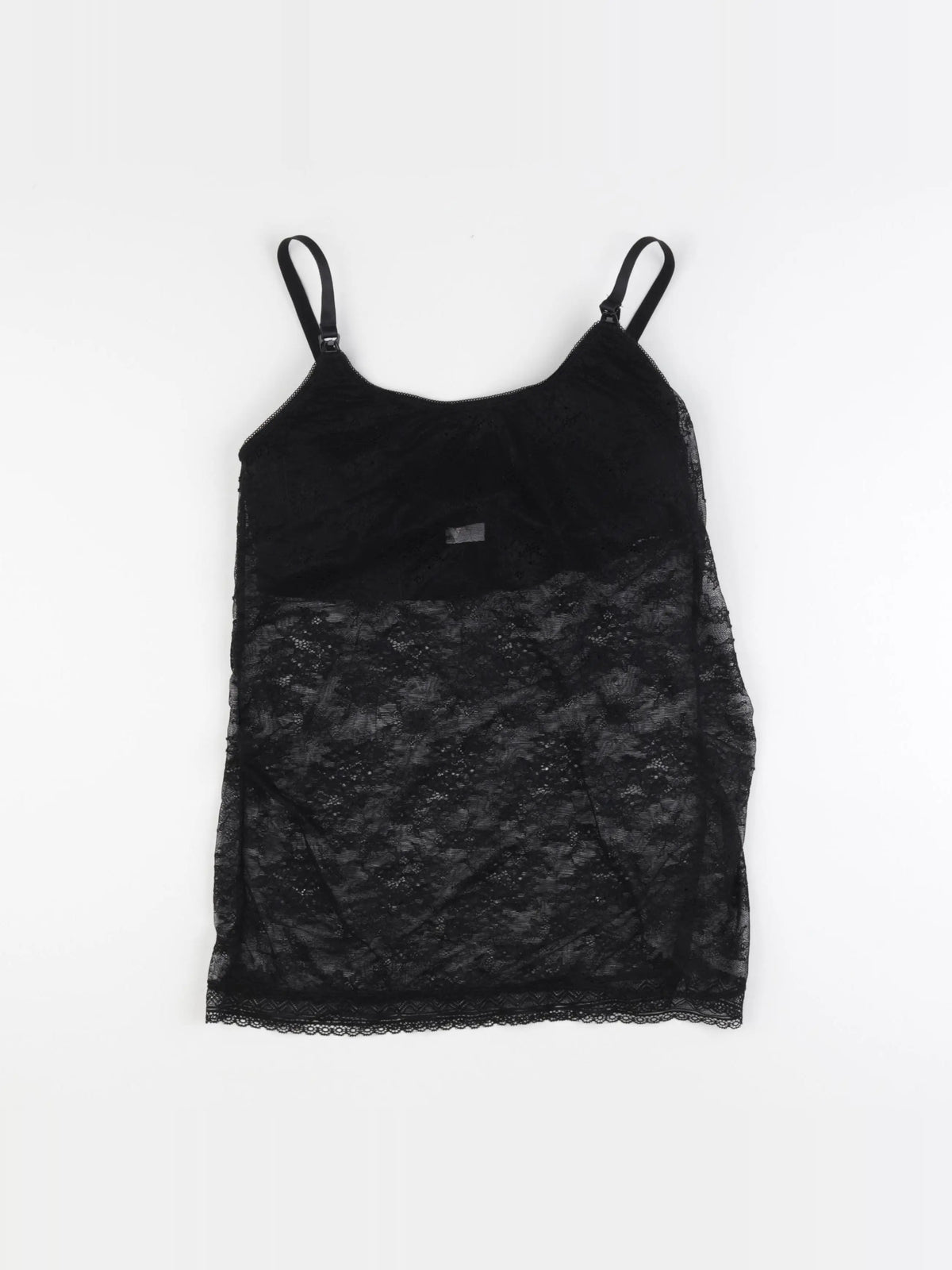 Vertbaudet - chemise de nuit grossesse, allaitement noir - 34 à 36