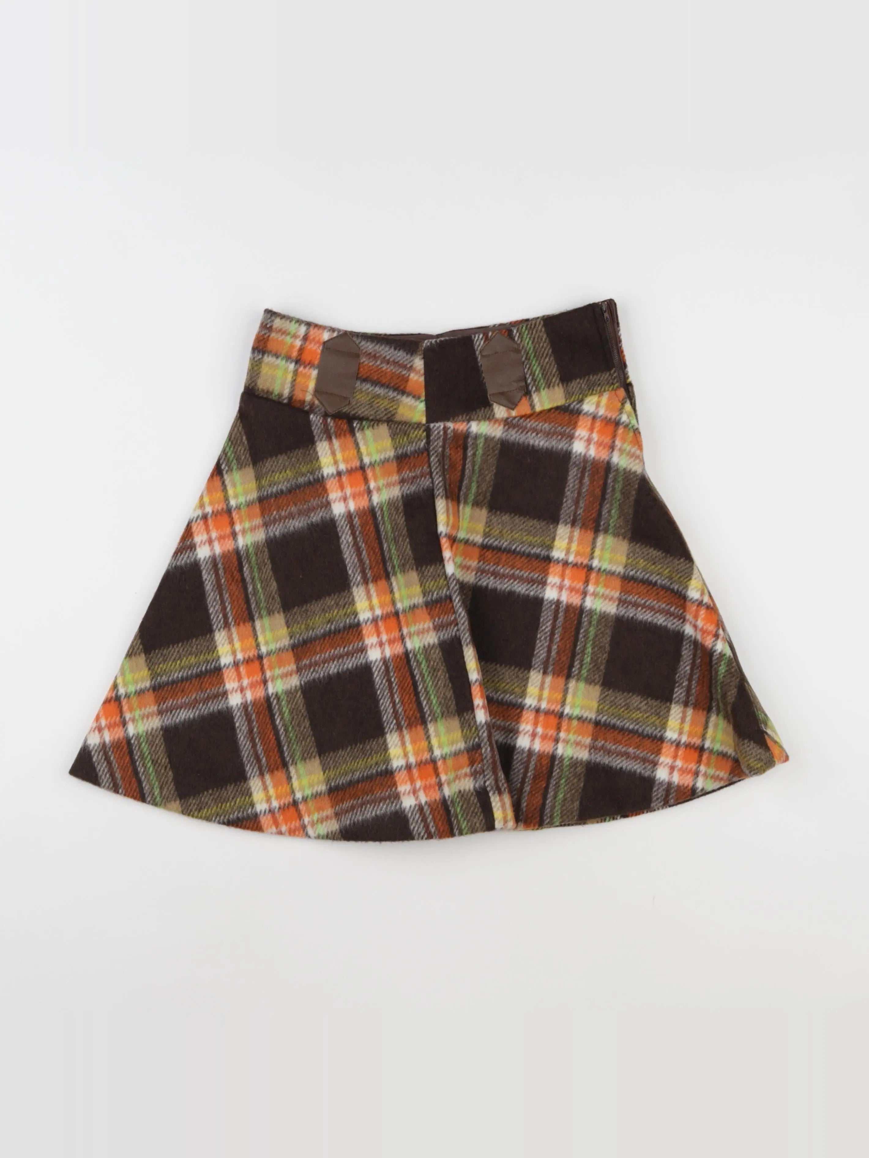 Vintage - jupe marron - 8 ans