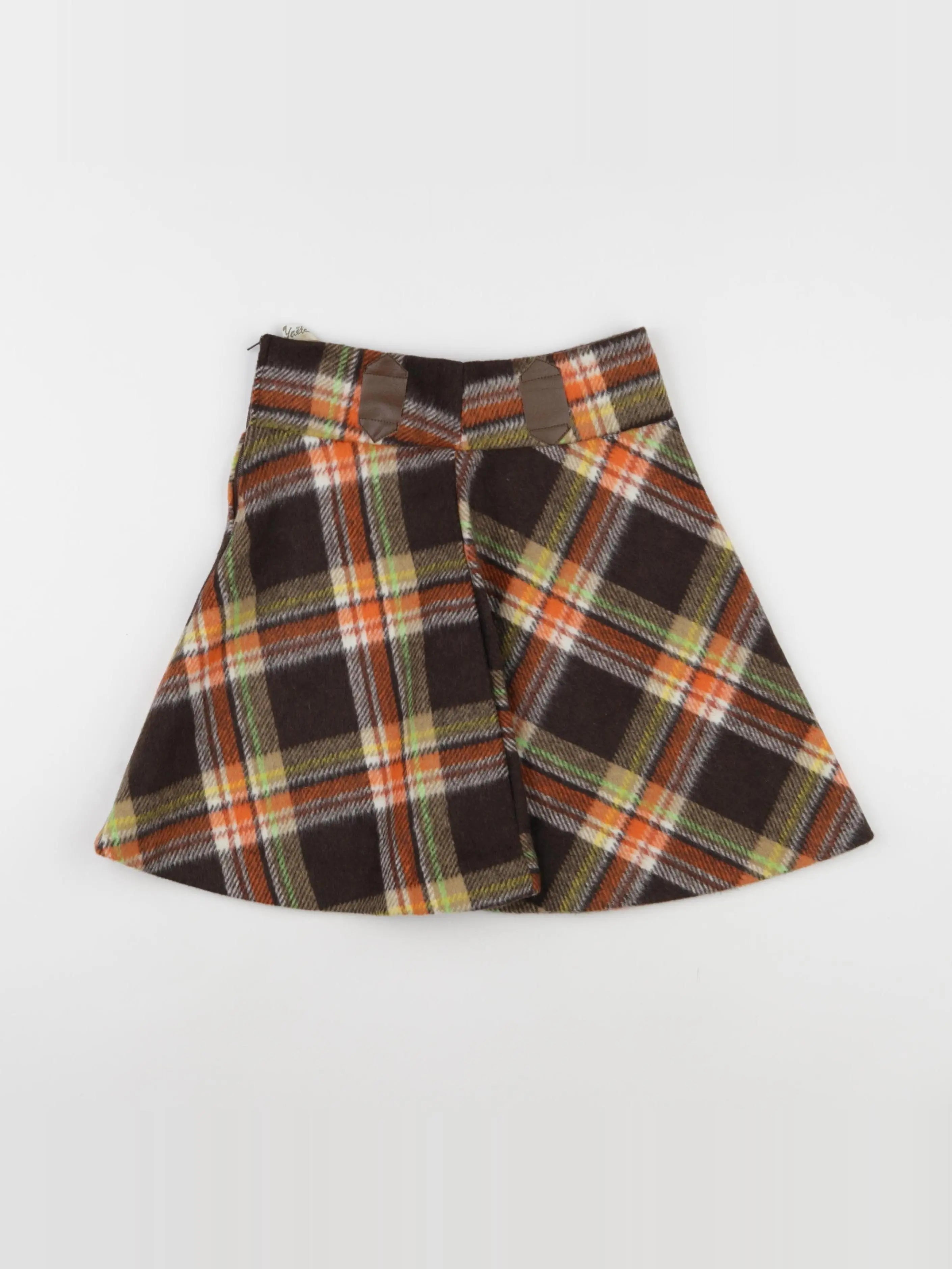 Vintage - jupe marron - 8 ans