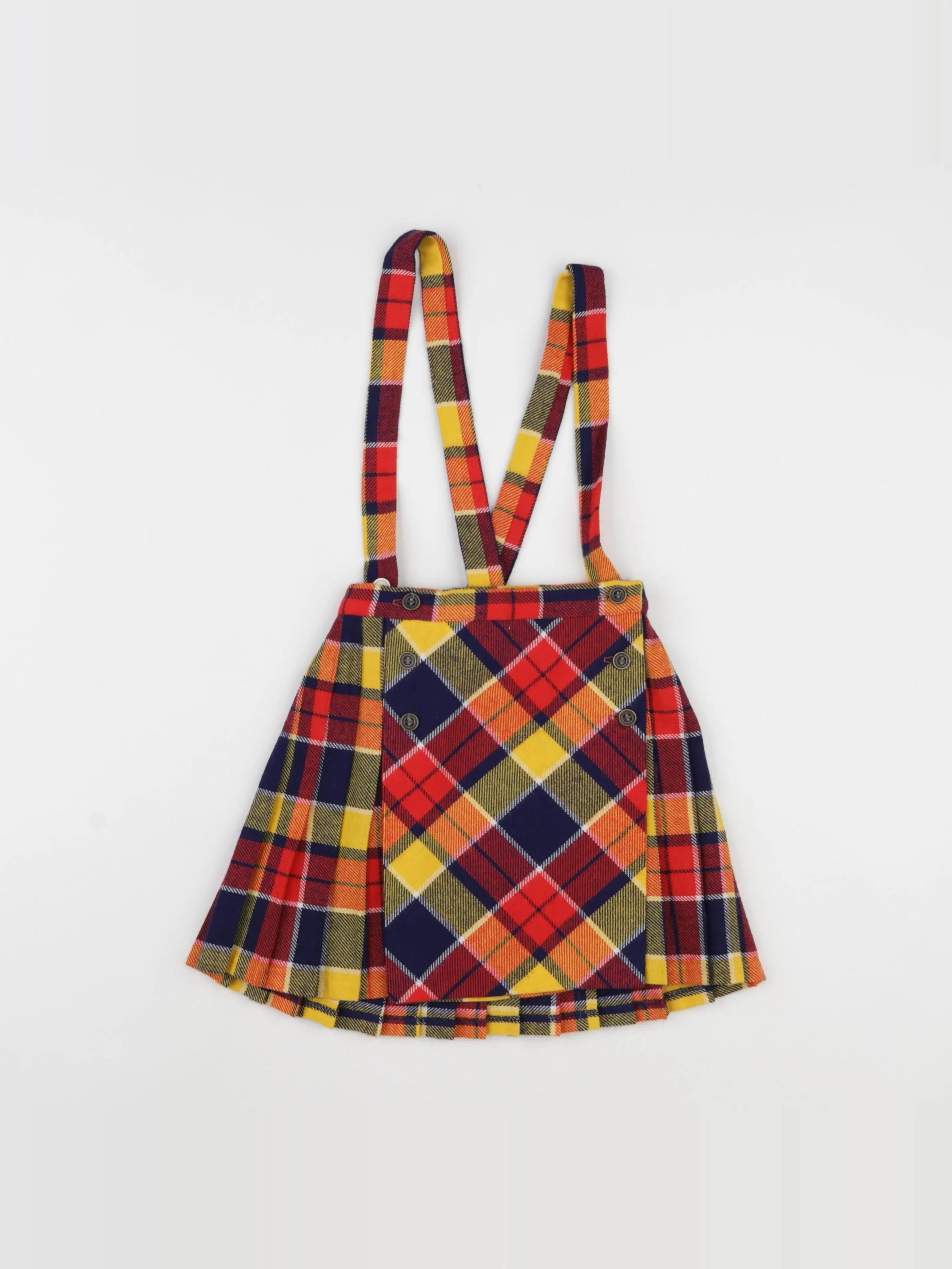 Vintage - jupe jaune, rouge - 4/5 ans