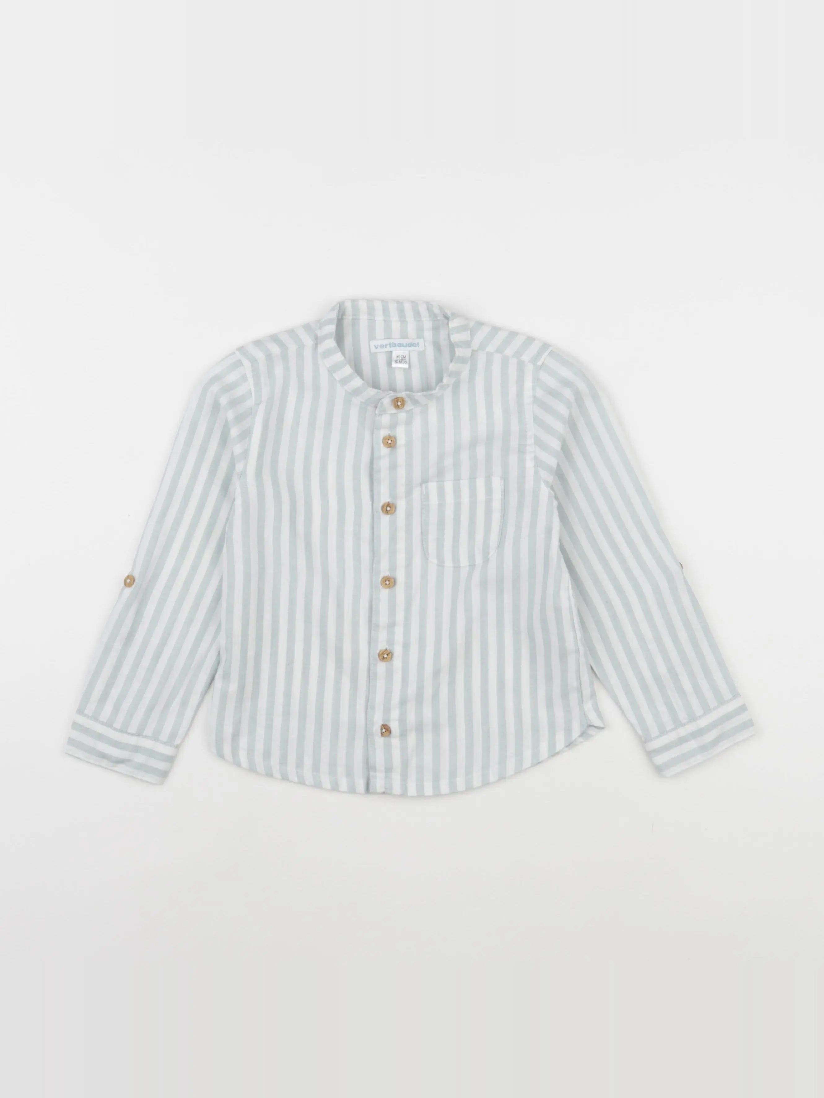 Vertbaudet - chemise bleu - 36 mois