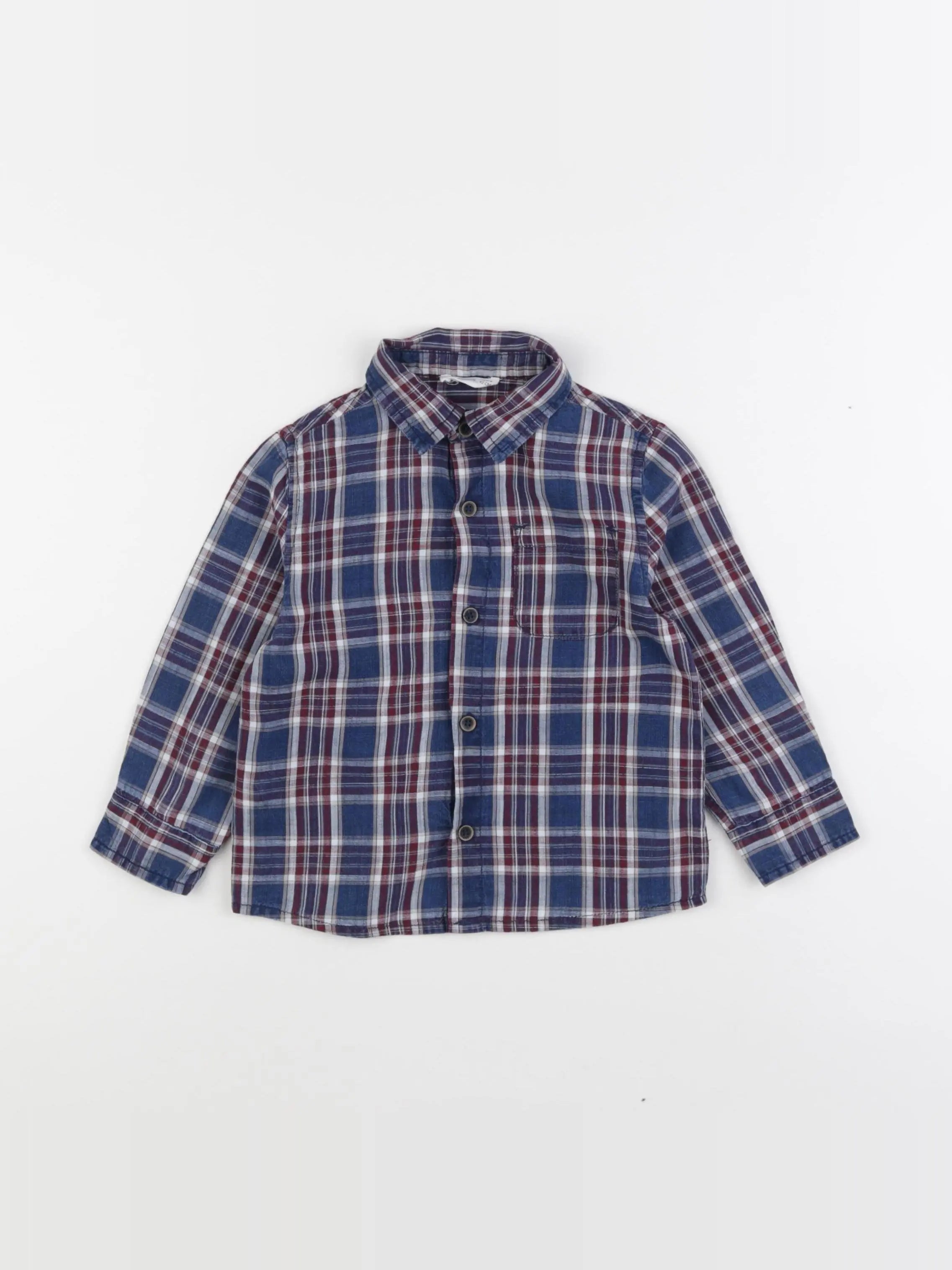 Mango - chemise bleu - 18/24 mois