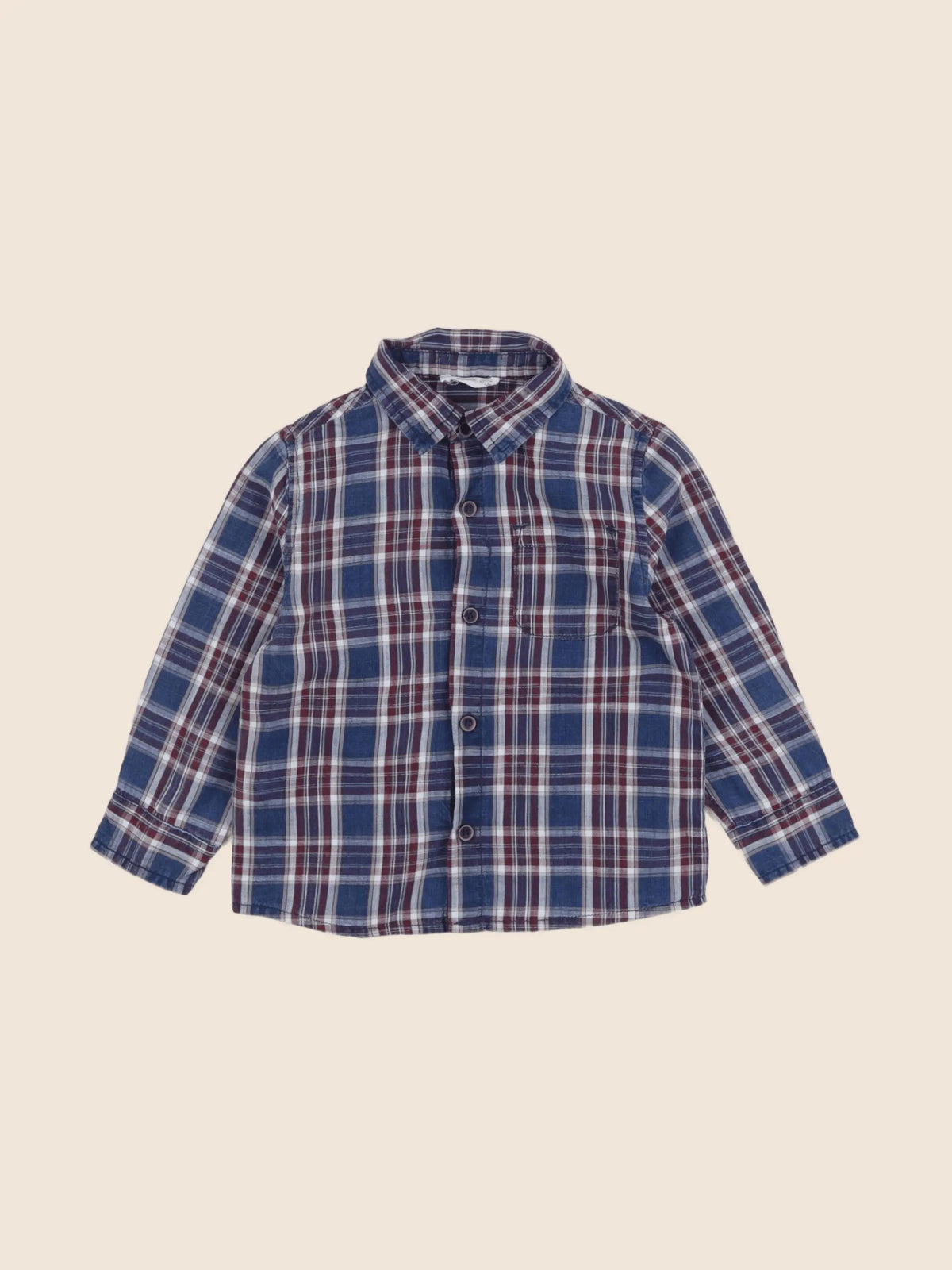 Mango - chemise bleu - 18/24 mois