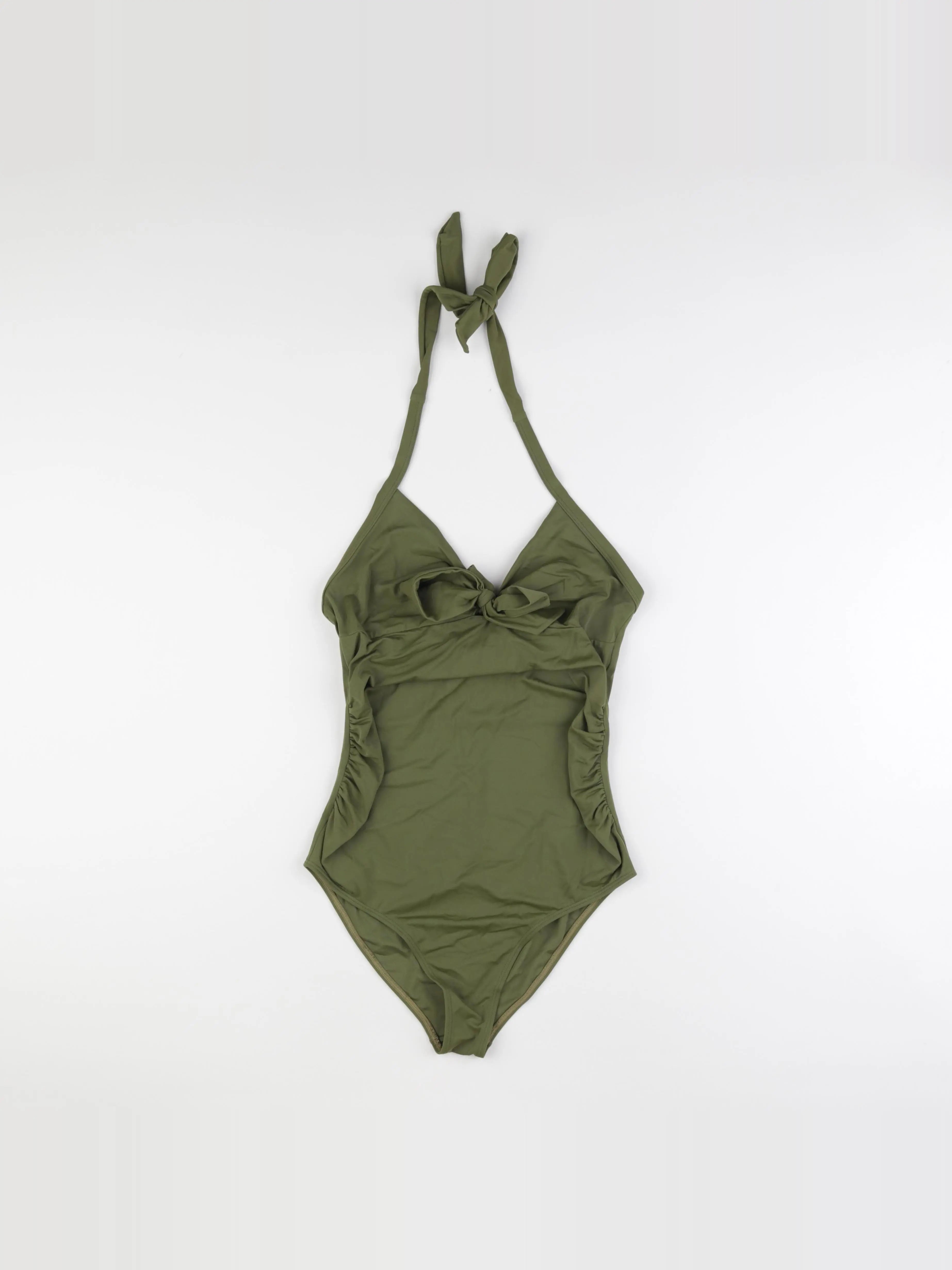 H&M - maillot de bain grossesse vert - s
