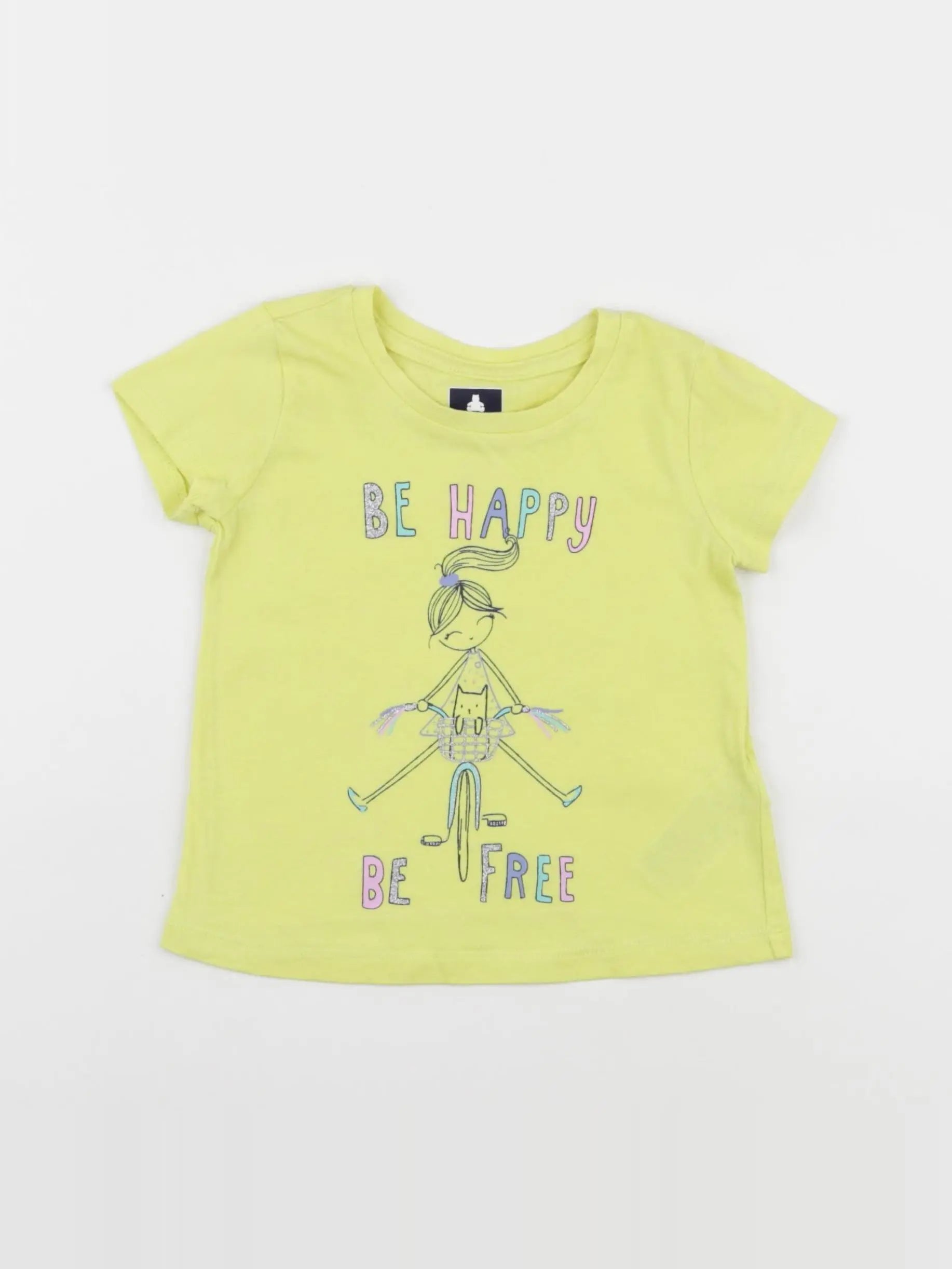 GAP - tee-shirt jaune - 12/18 mois