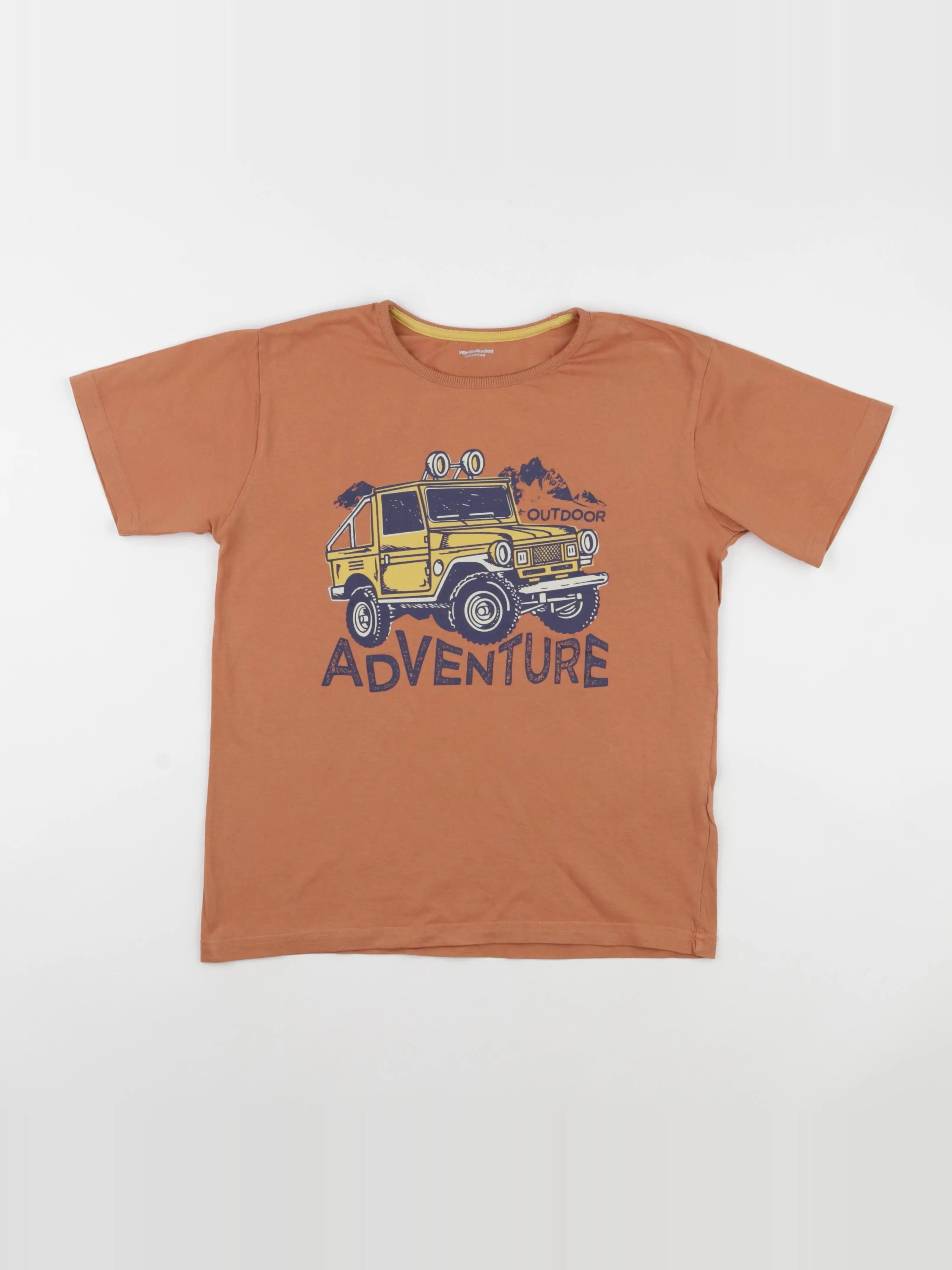 Vertbaudet - tee-shirt marron - 12 ans