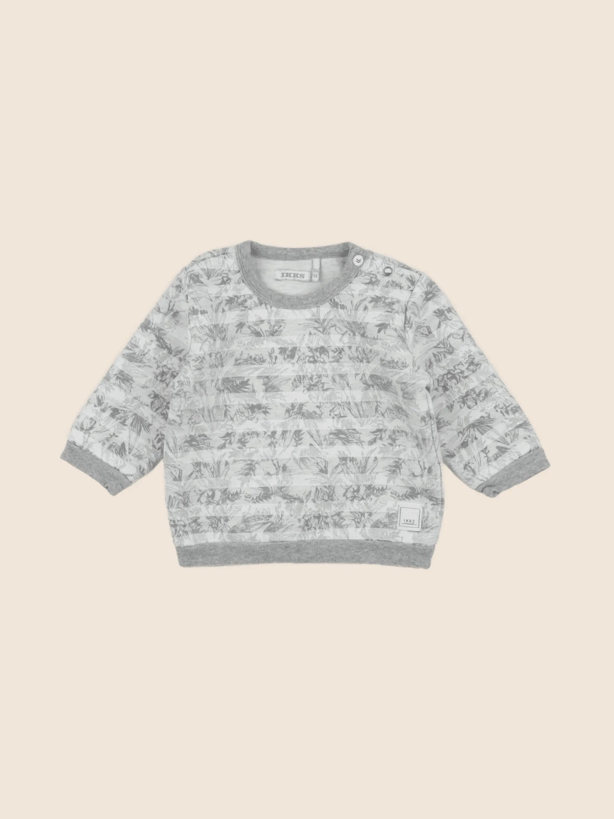 IKKS - sweat gris - 6 mois