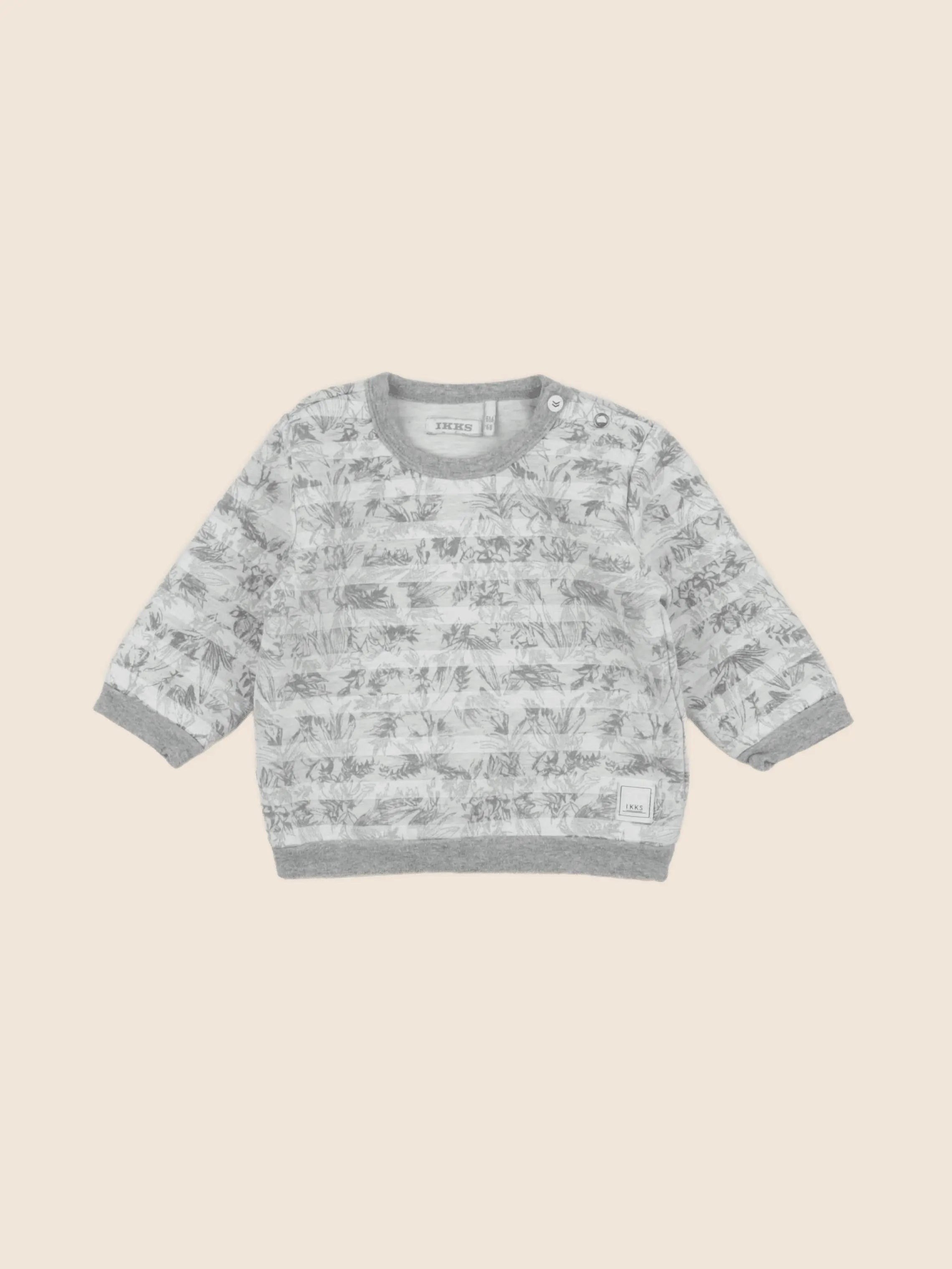 IKKS - sweat gris - 6 mois