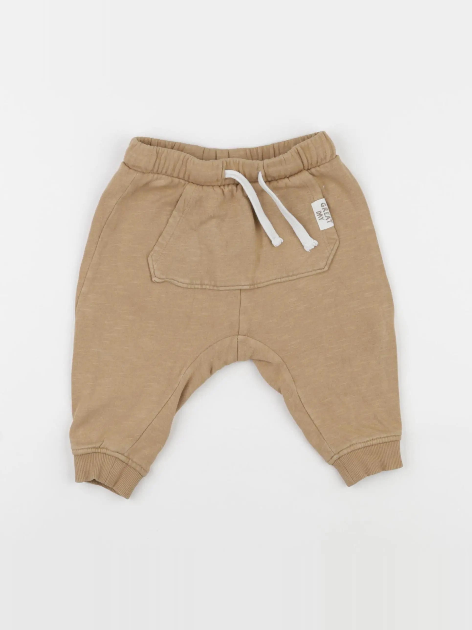 H&M - jogging marron - 6/9 mois
