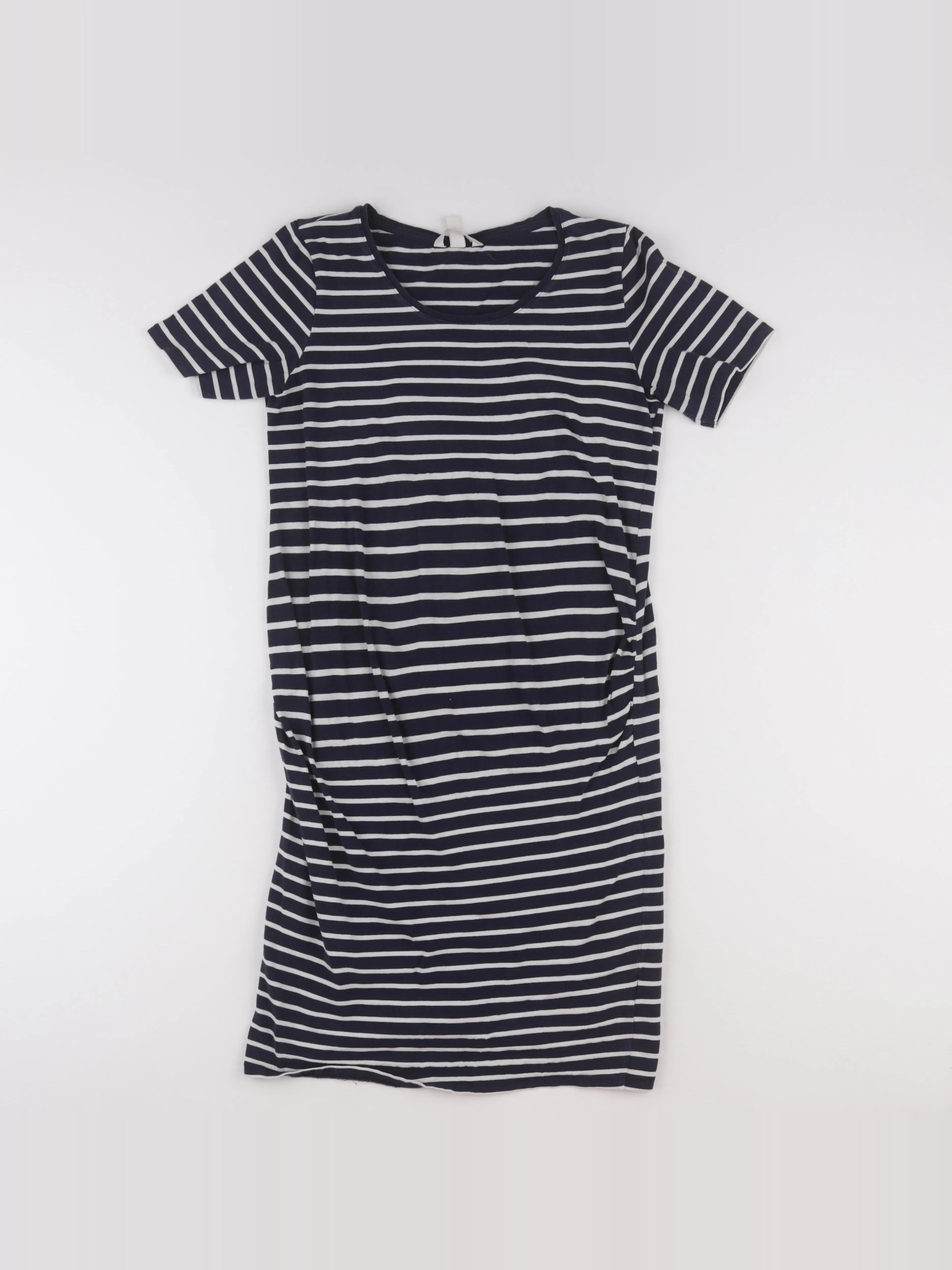 H&M - robe grossesse bleu - m