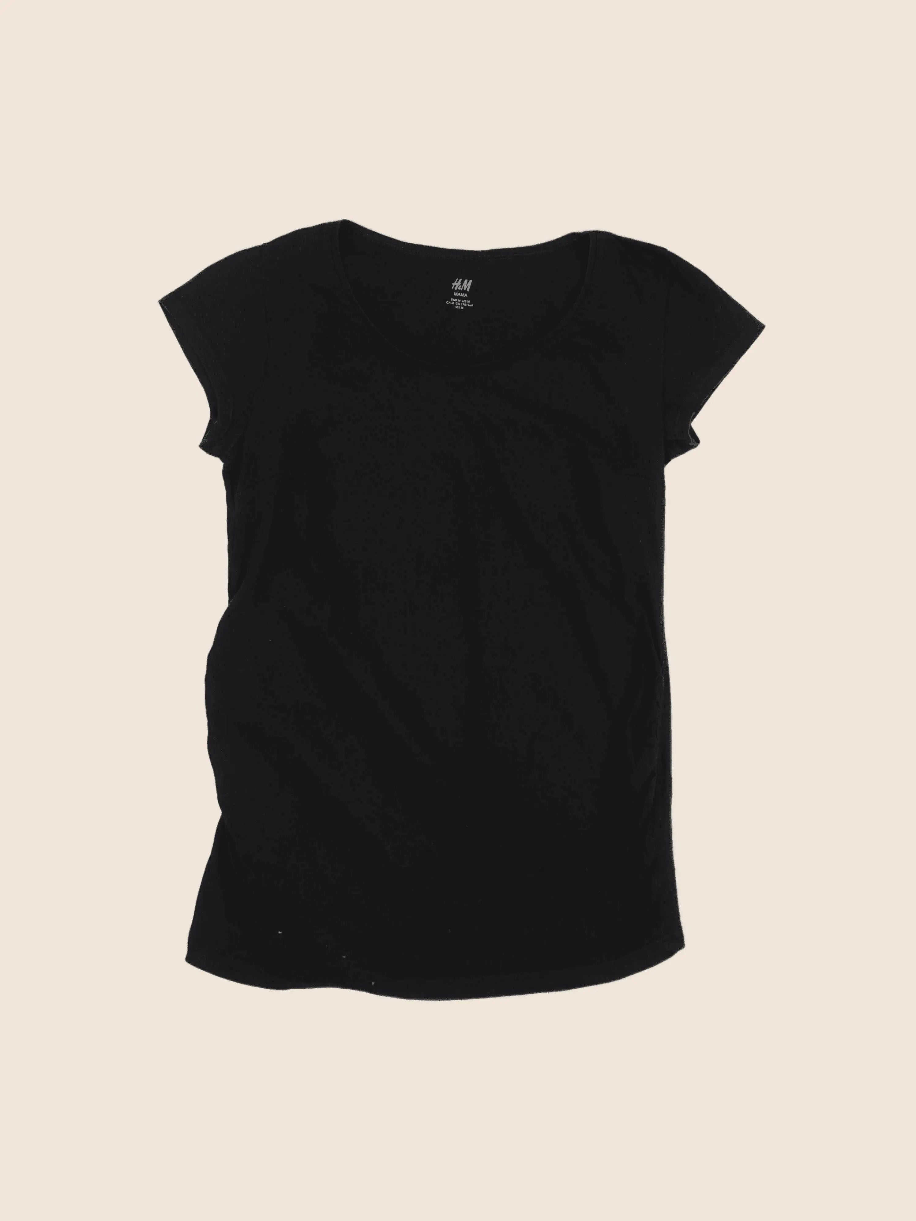 H&M - tee-shirt grossesse noir - m