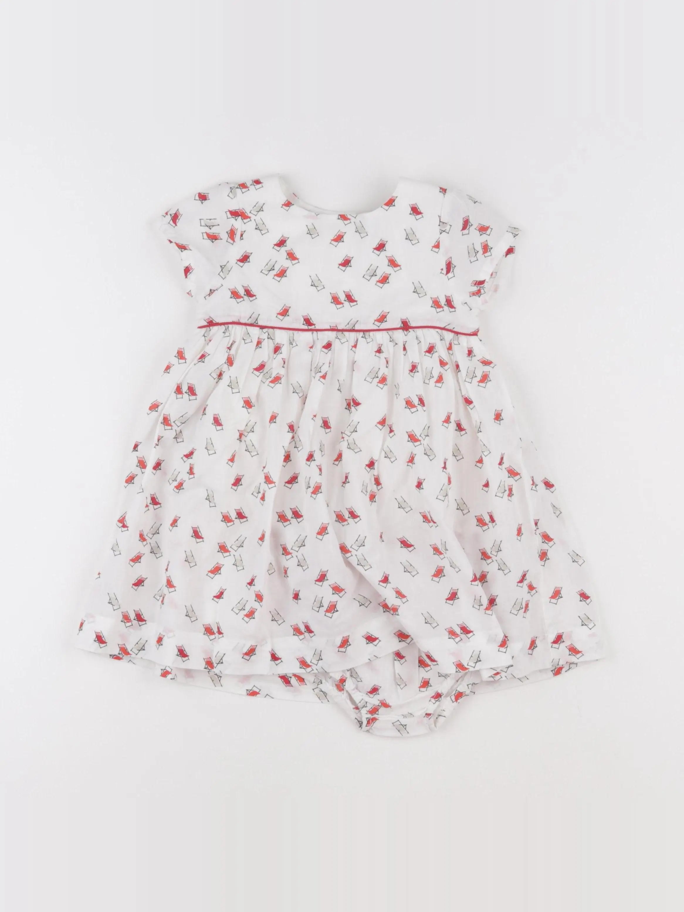 Boutchou - robe blanc - 12 mois