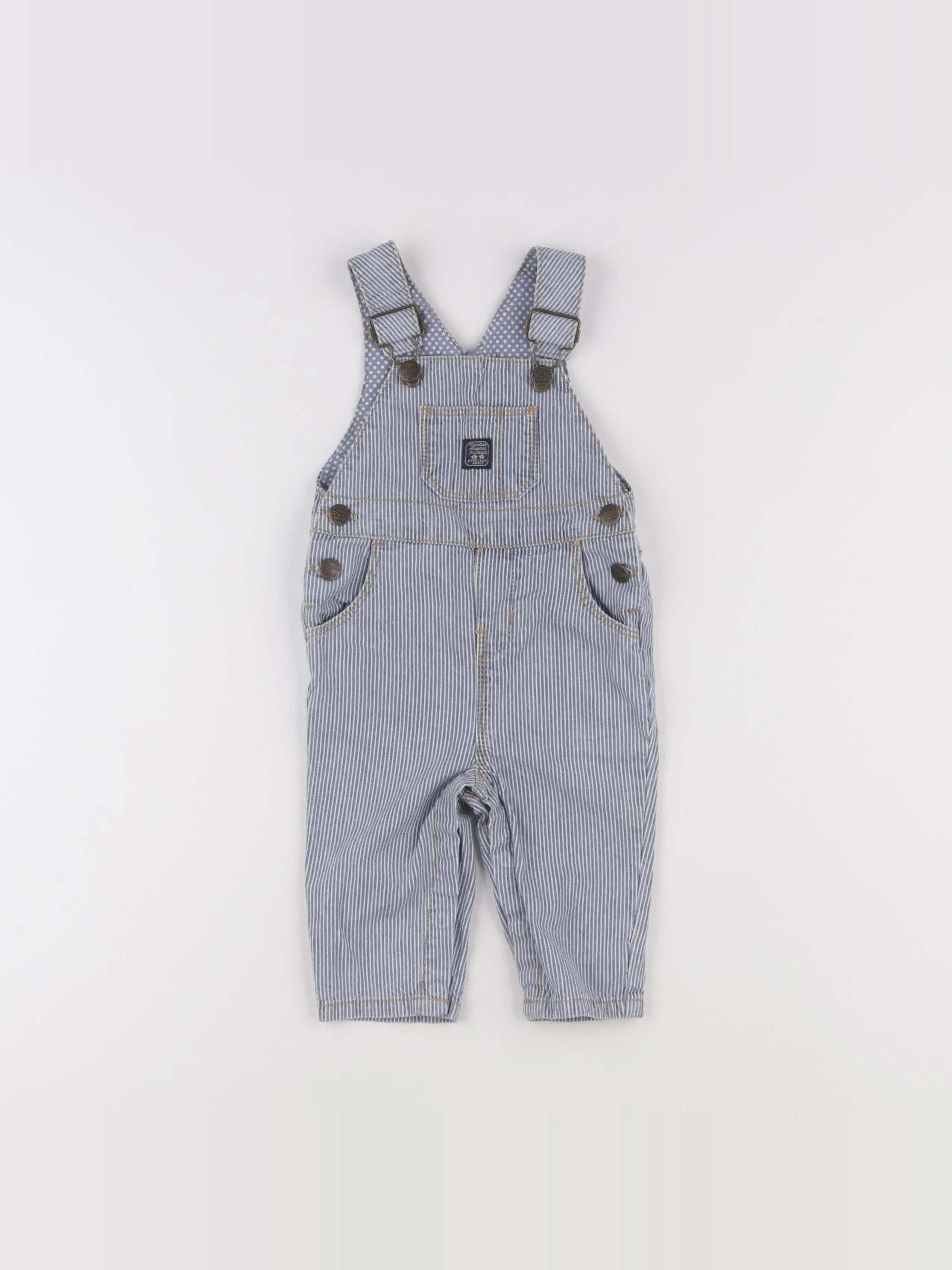 Cyrillus - salopette bleu - 6 mois