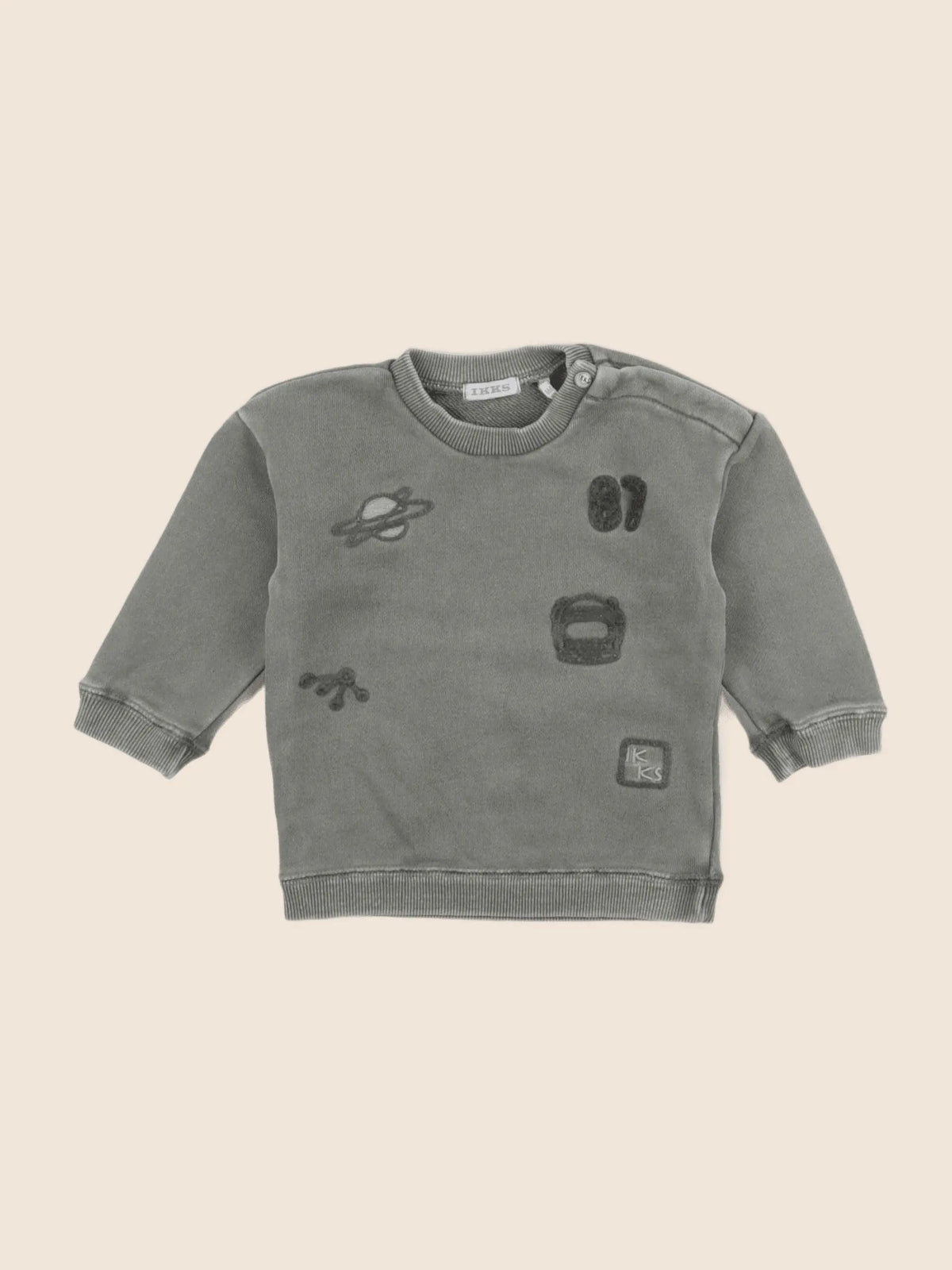 IKKS - sweat vert - 6 mois
