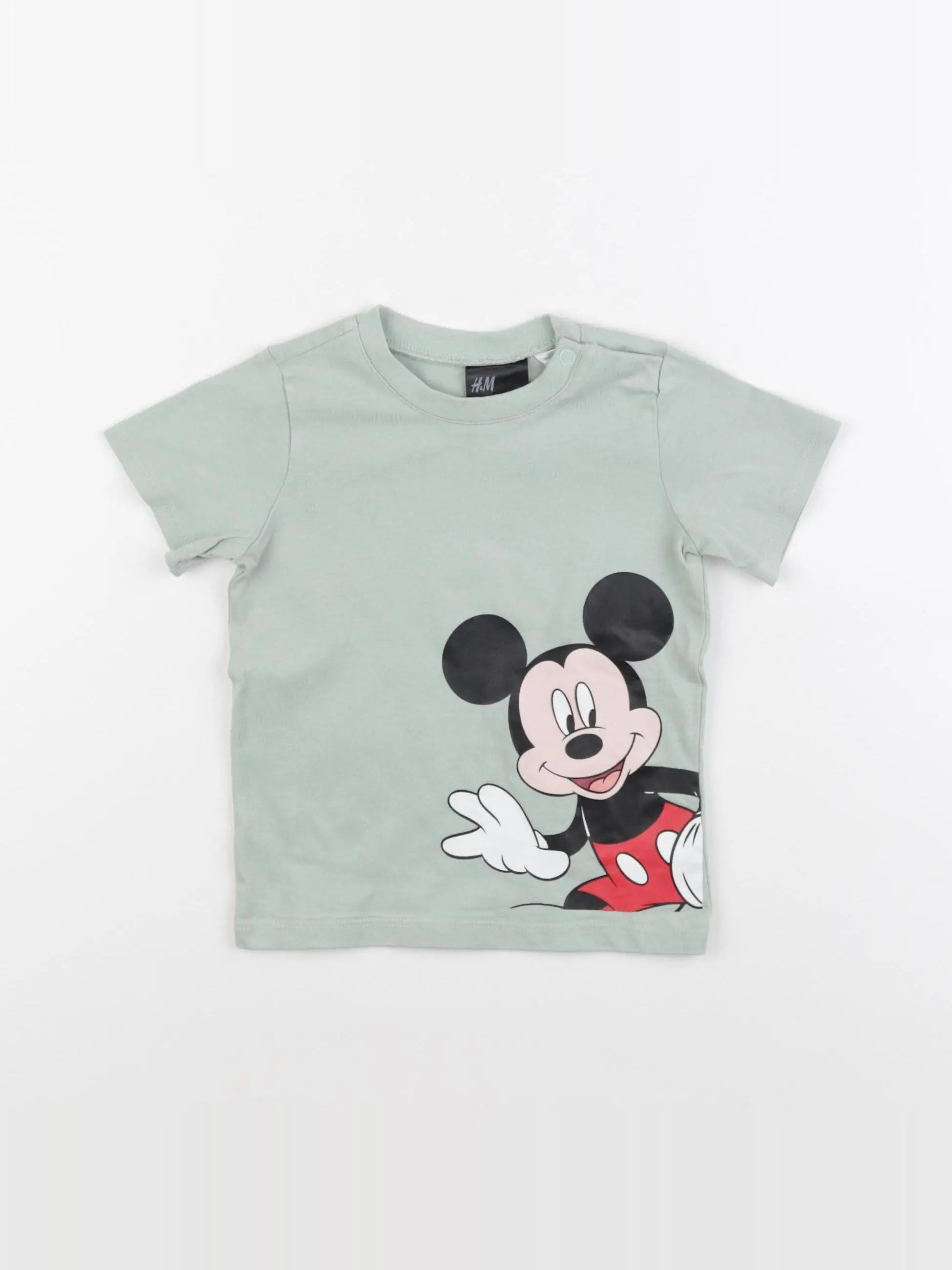 H&M - tee-shirt vert - 9/12 mois