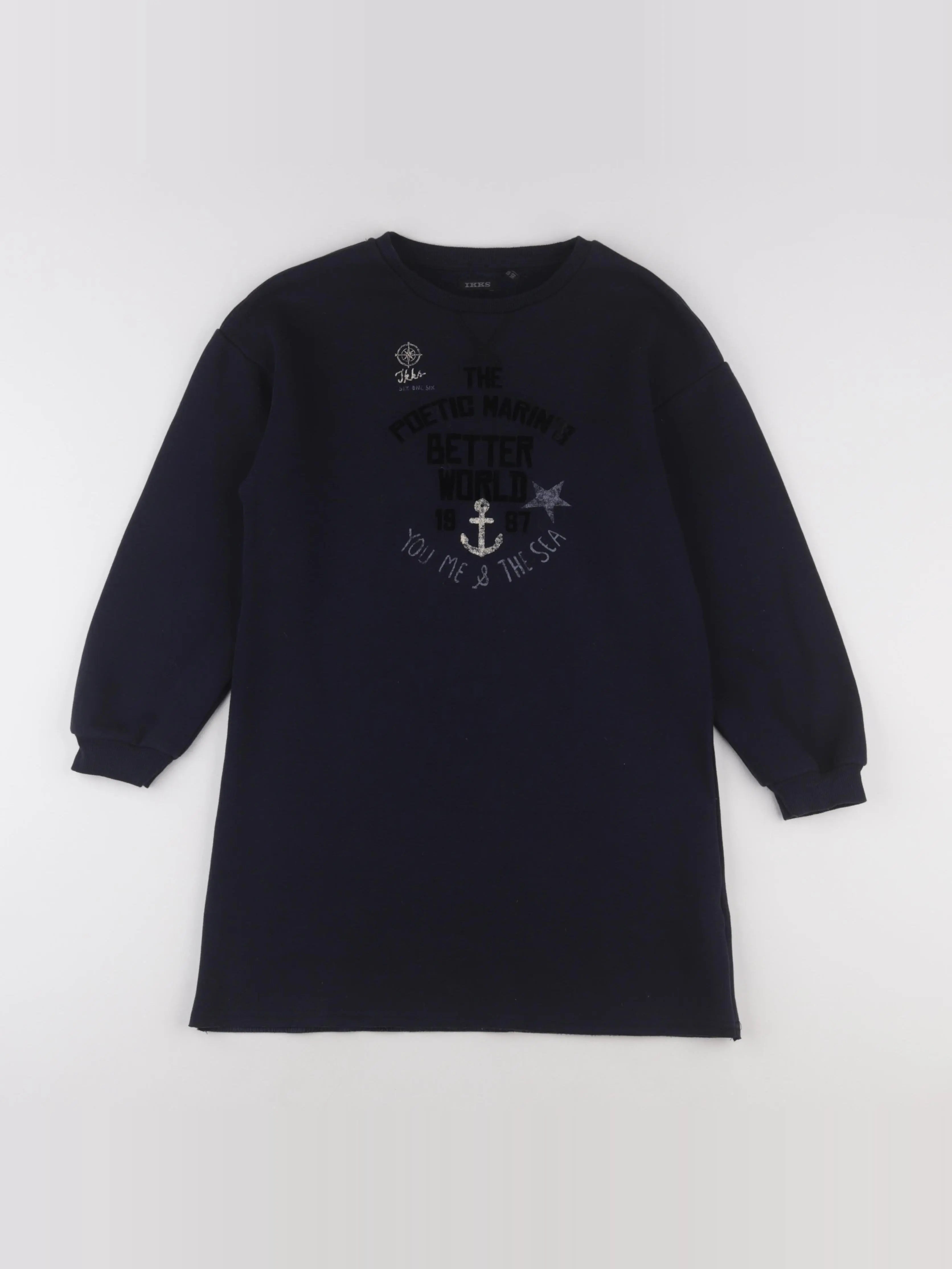 IKKS - robe bleu - 10 ans