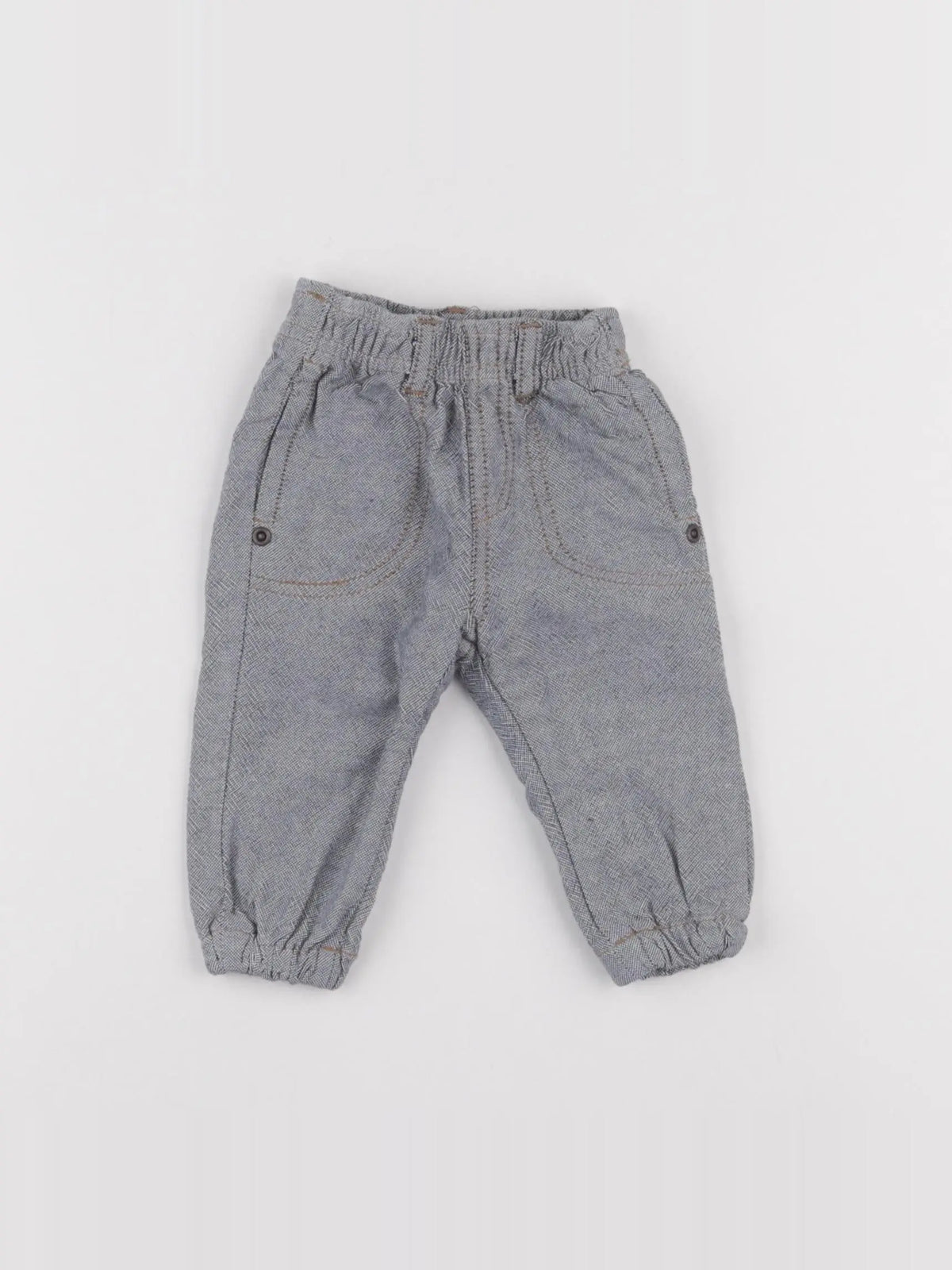 Vertbaudet - pantalon gris - 3 mois