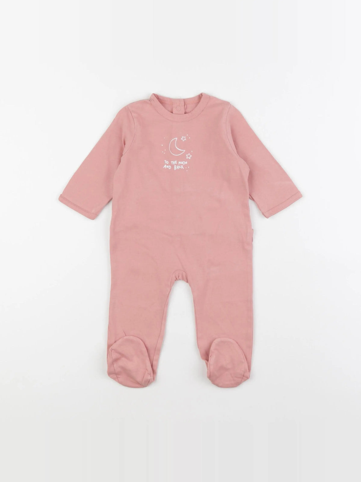 Vertbaudet - pyjama coton rose - 6 mois