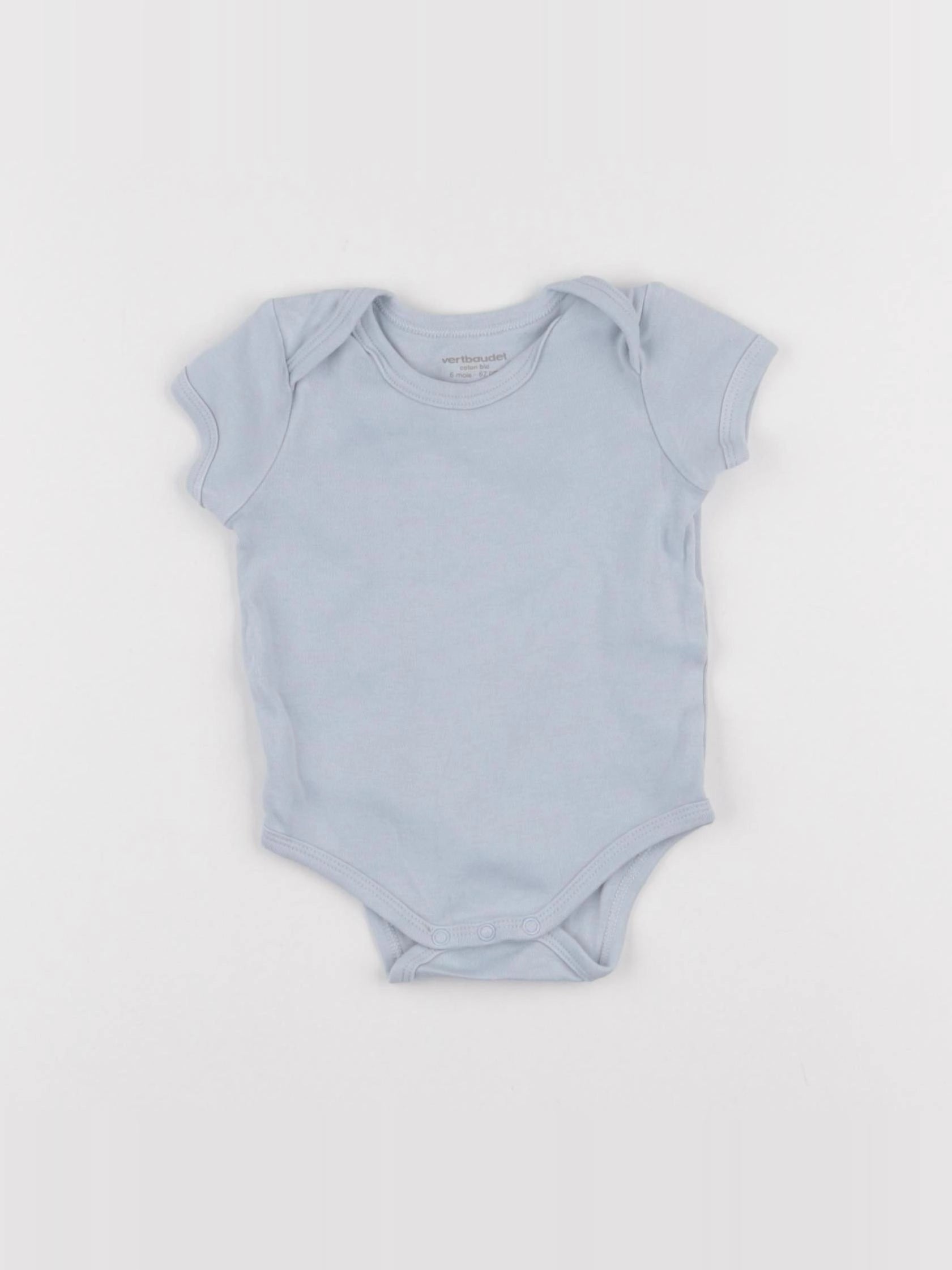 Vertbaudet - body bleu - 6 mois