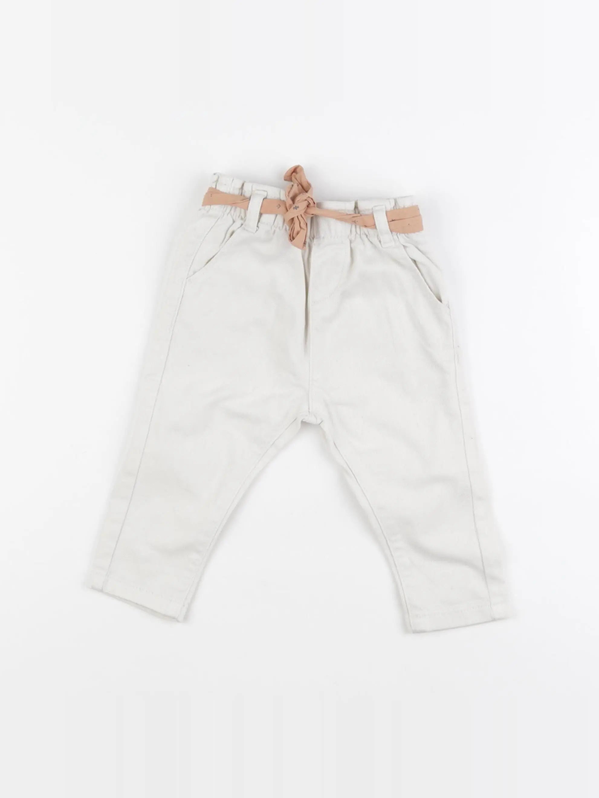 Vertbaudet - jean blanc - 9 mois