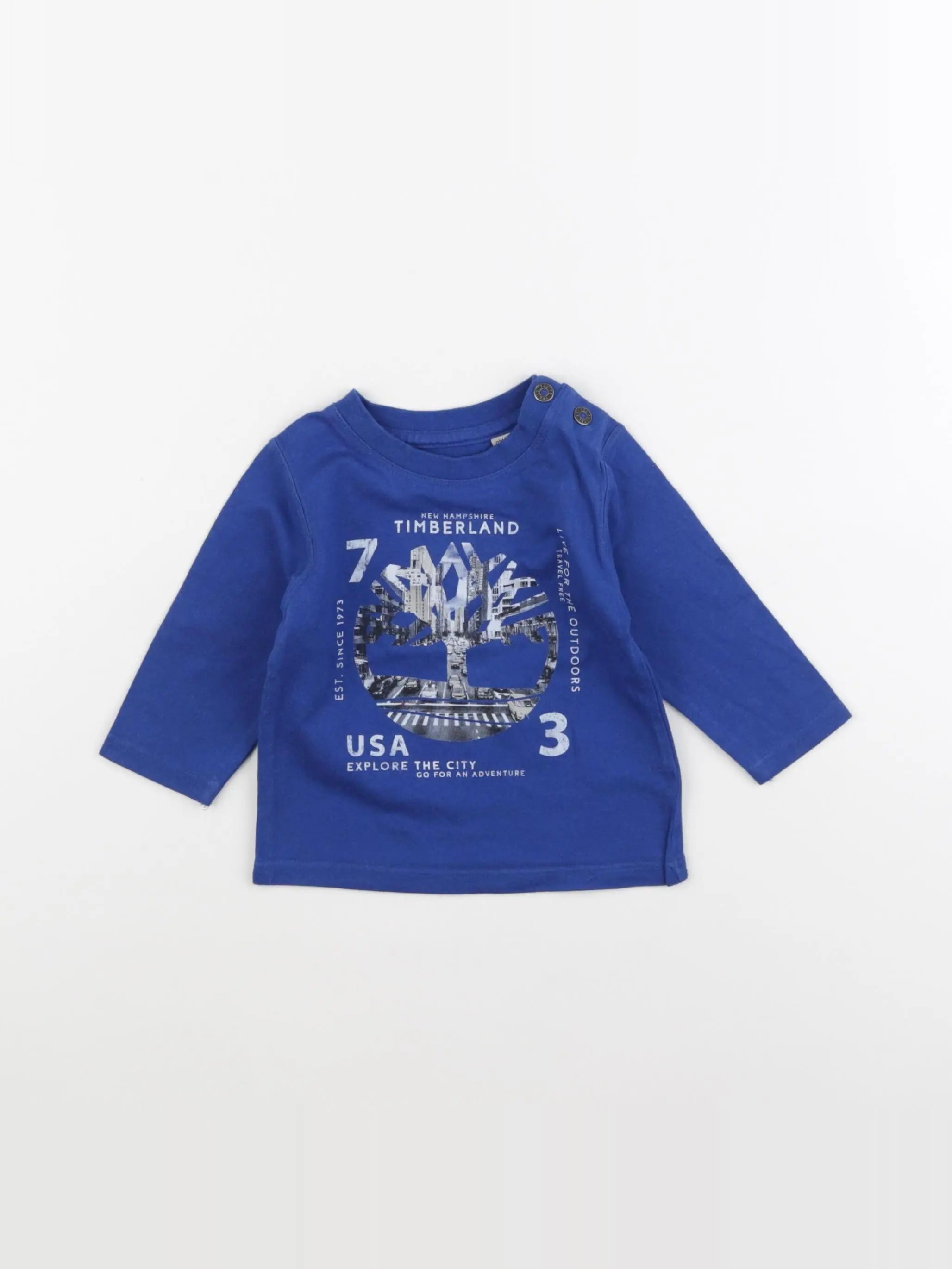 Timberland - tee-shirt bleu - 9 mois