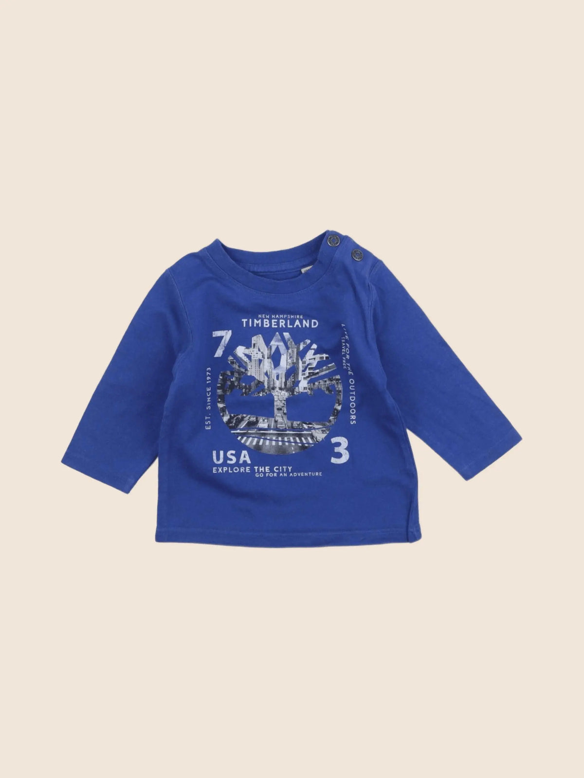 Timberland - tee-shirt bleu - 9 mois