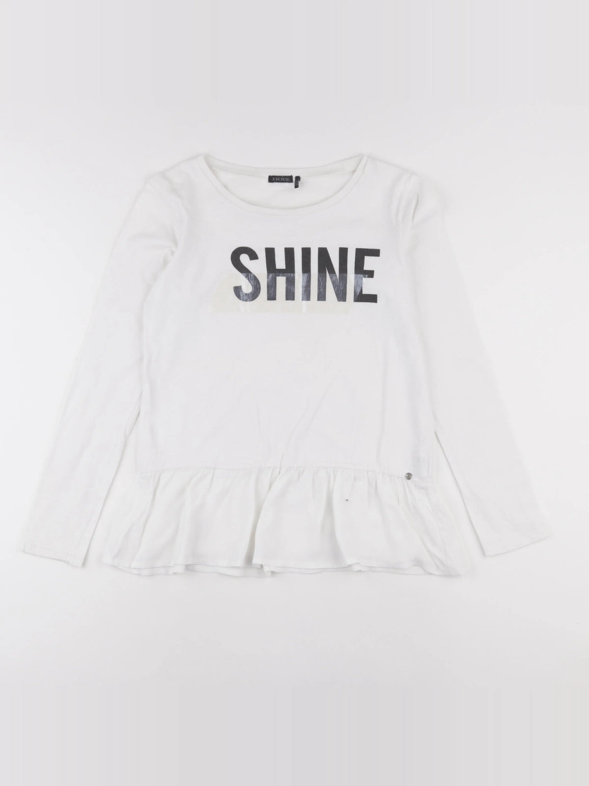 IKKS - tee-shirt blanc, bleu - 12 ans
