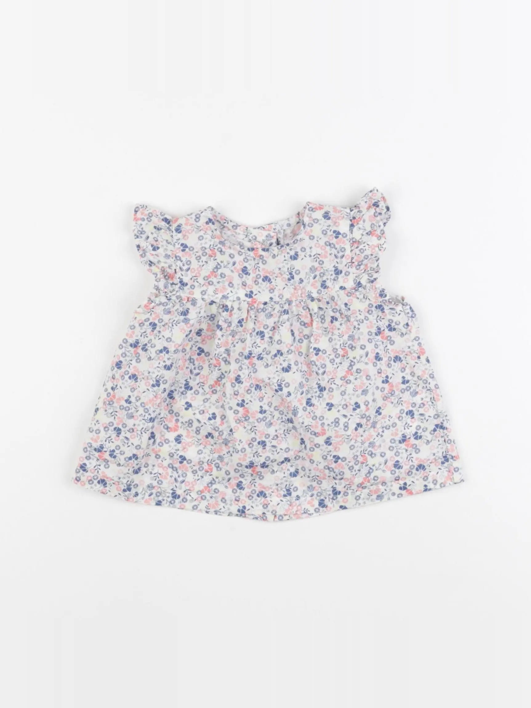 Vertbaudet - blouse bleu - 6 mois