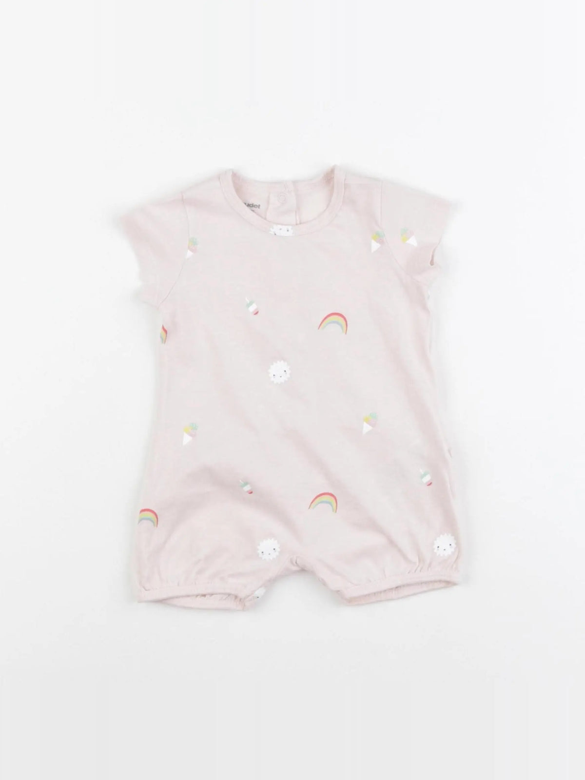 Vertbaudet - pyjama coton rose - 3 mois
