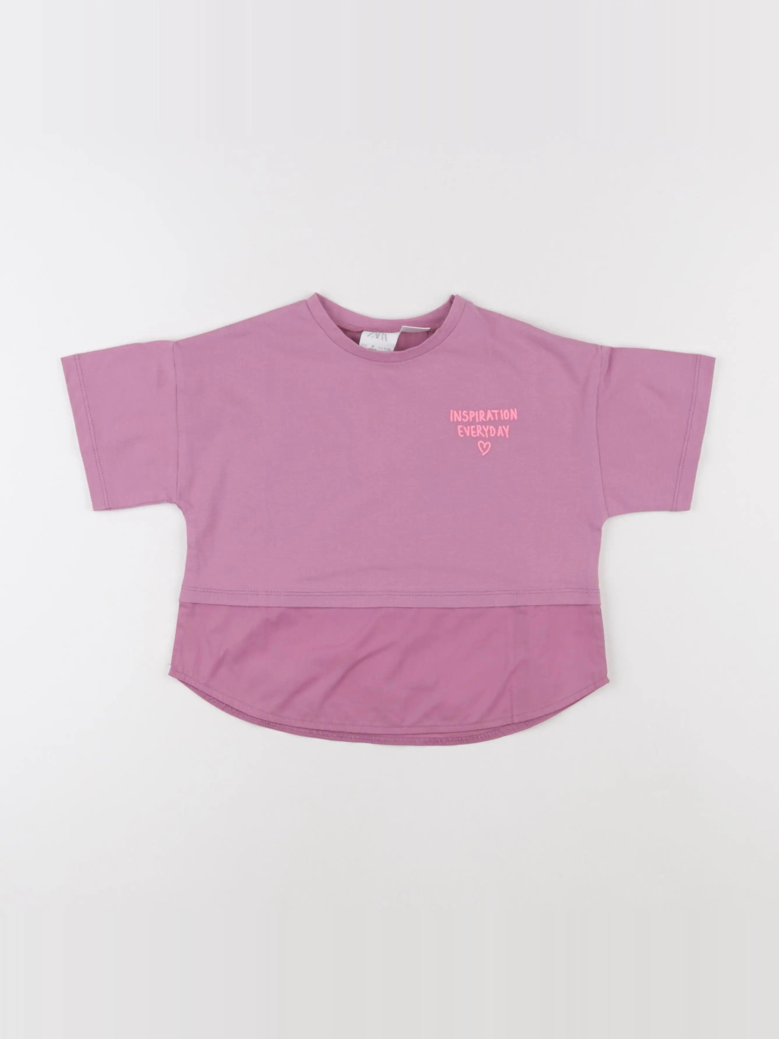 Zara - tee-shirt violet - 5 ans