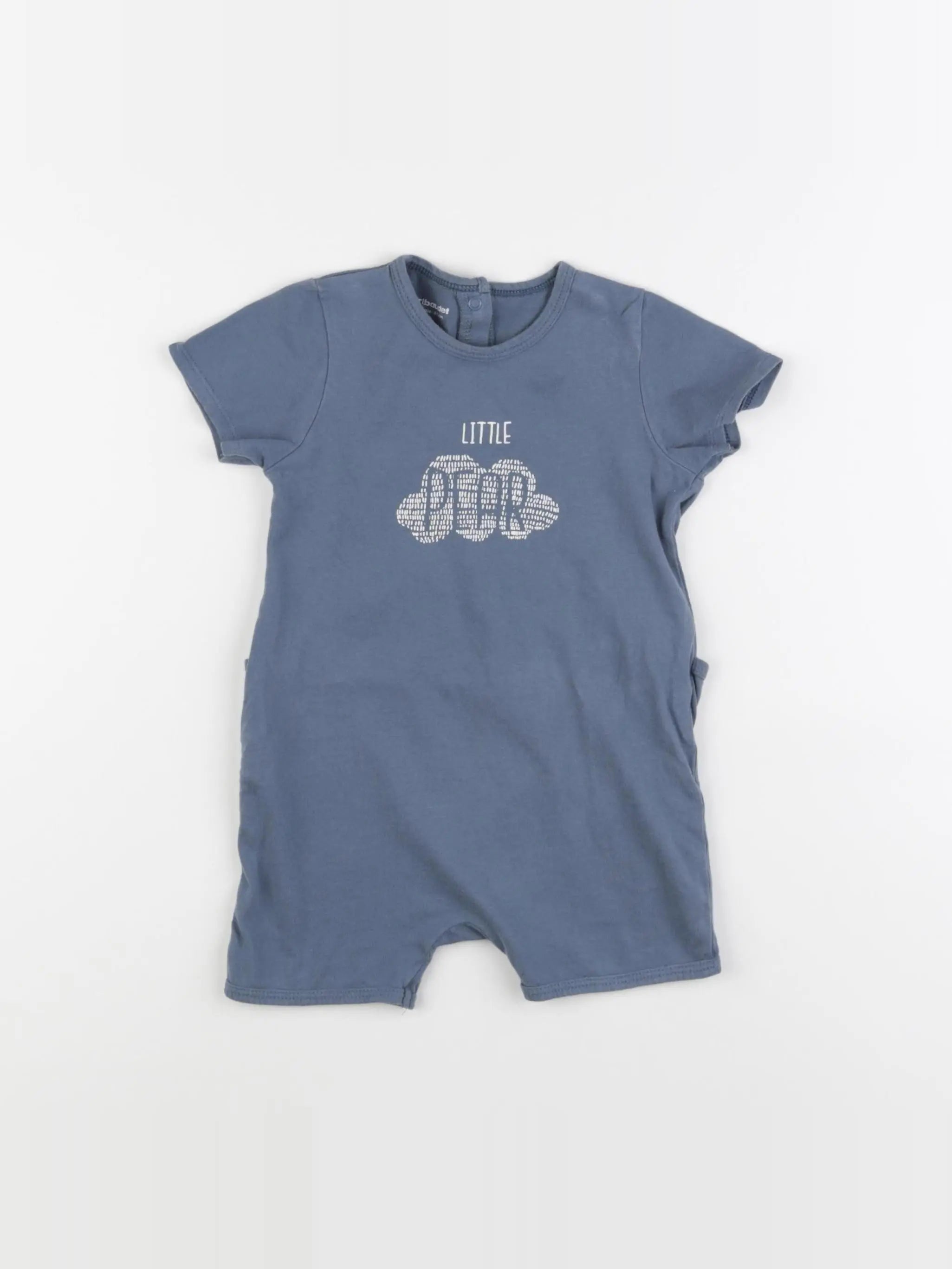 Vertbaudet - pyjama coton bleu - 18 mois