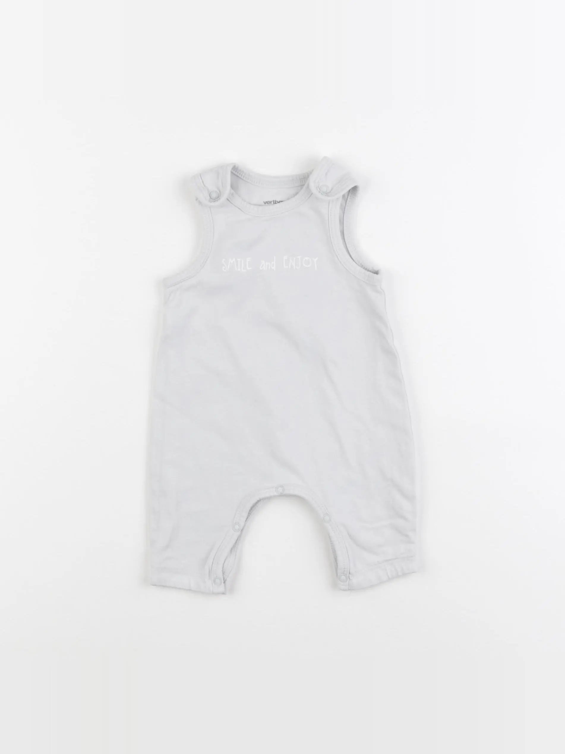Vertbaudet - combinaison gris - 1 mois