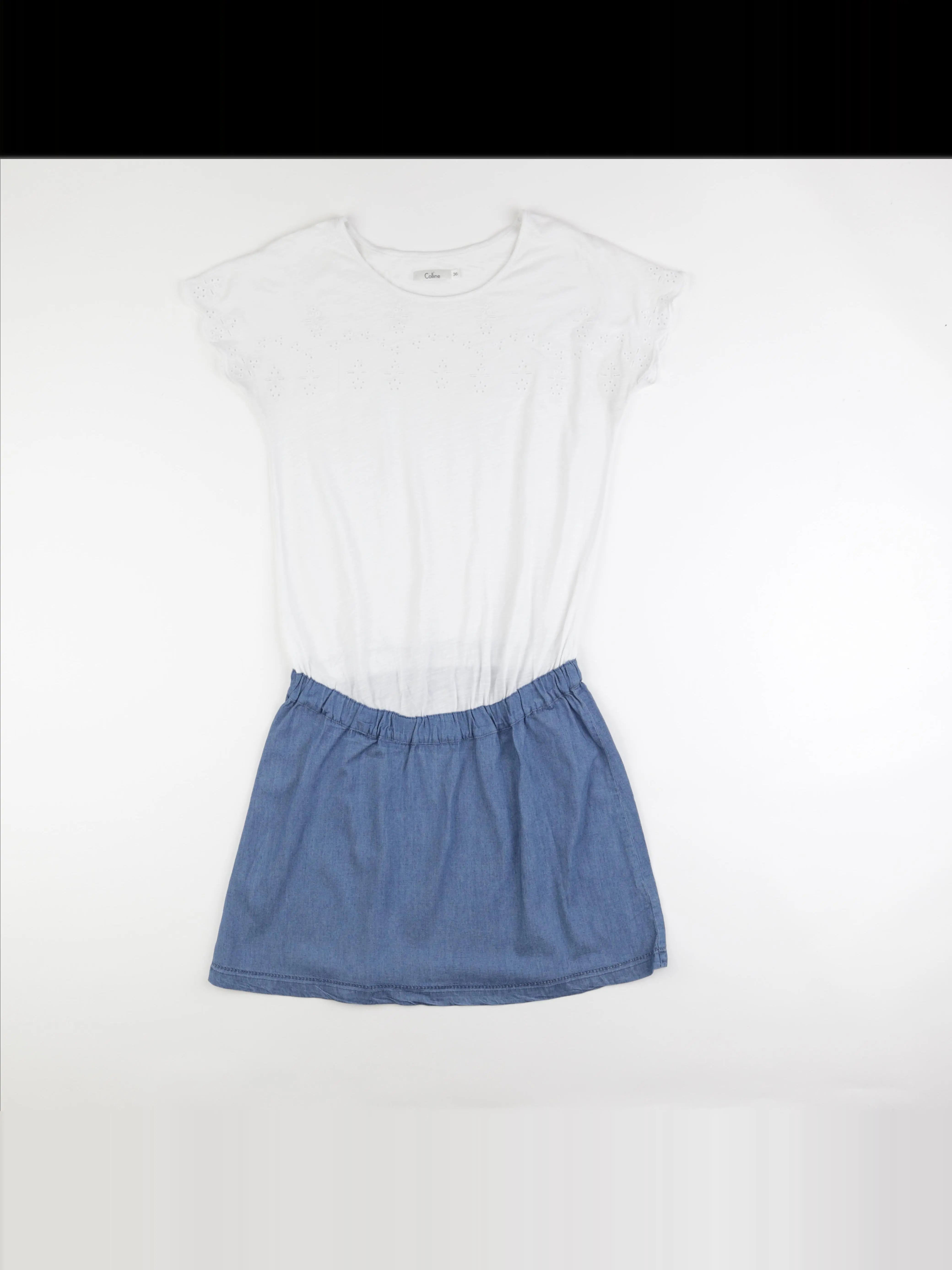 Vertbaudet - robe grossesse bleu - 36