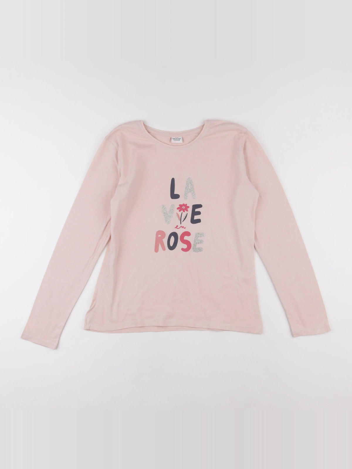Vertbaudet - tee-shirt rose - 14 ans