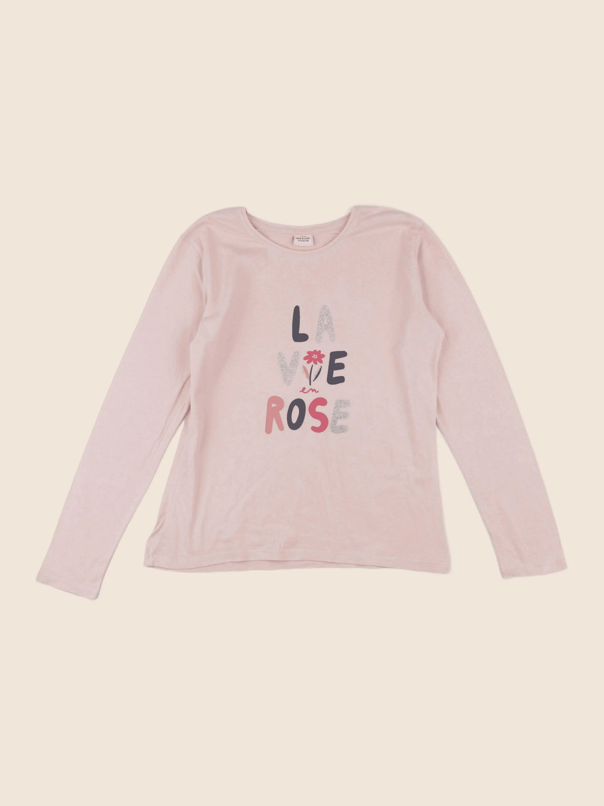 Vertbaudet - tee-shirt rose - 14 ans