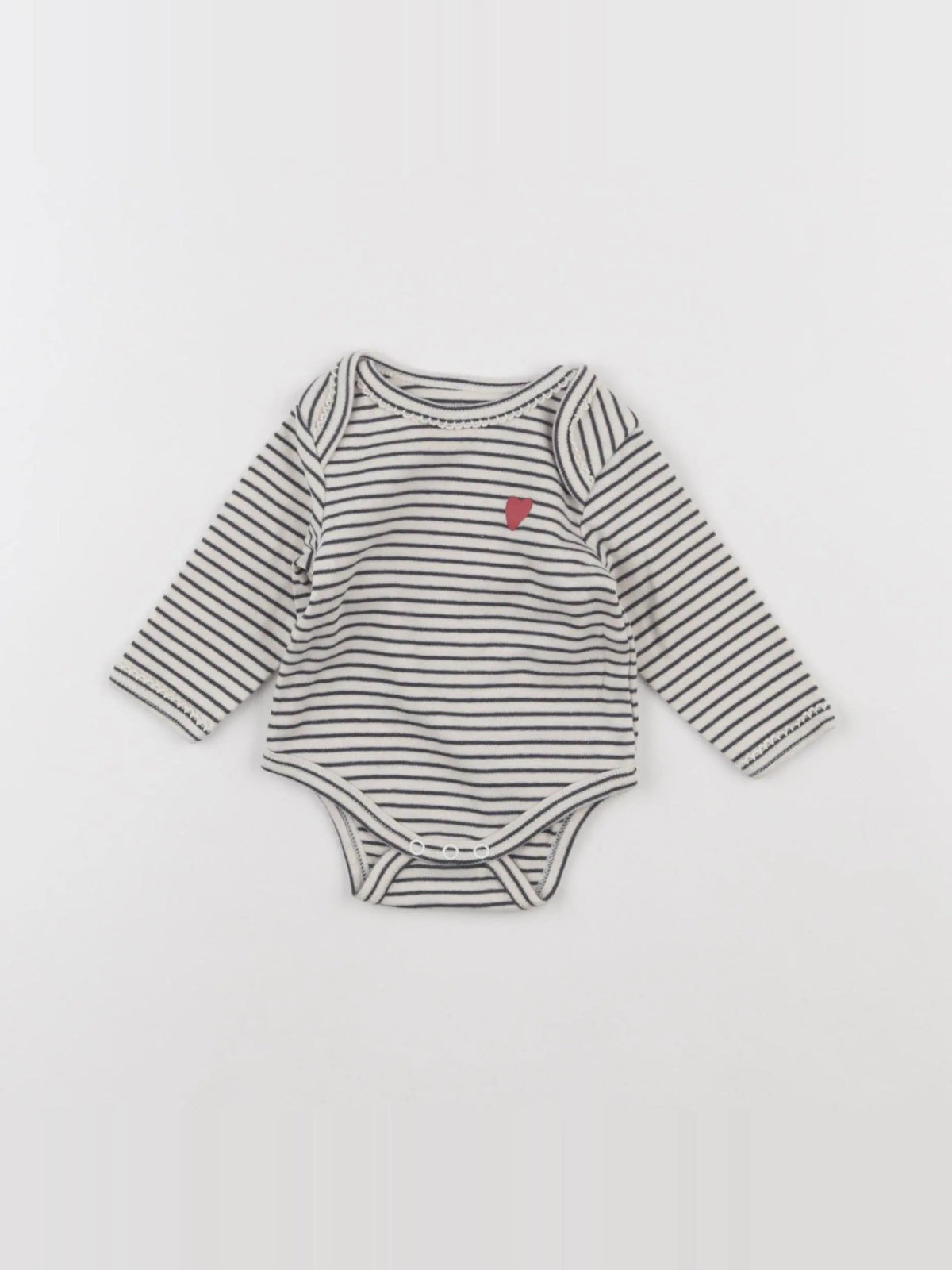 Vertbaudet - body beige, bleu - 3 mois