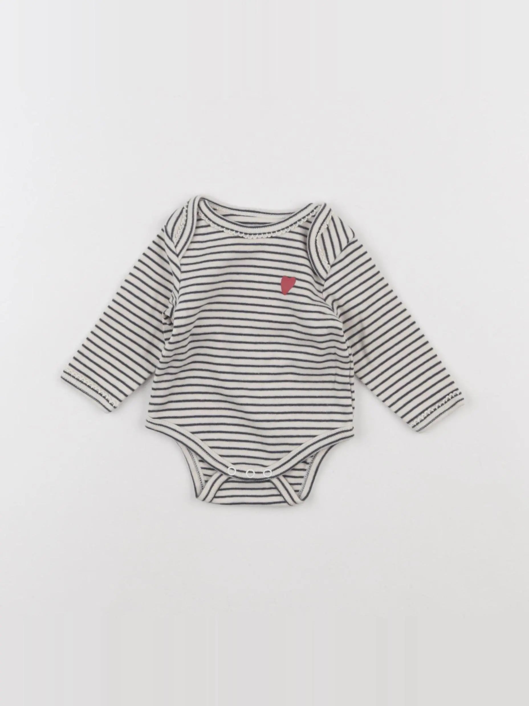 Vertbaudet - body beige, bleu - 3 mois