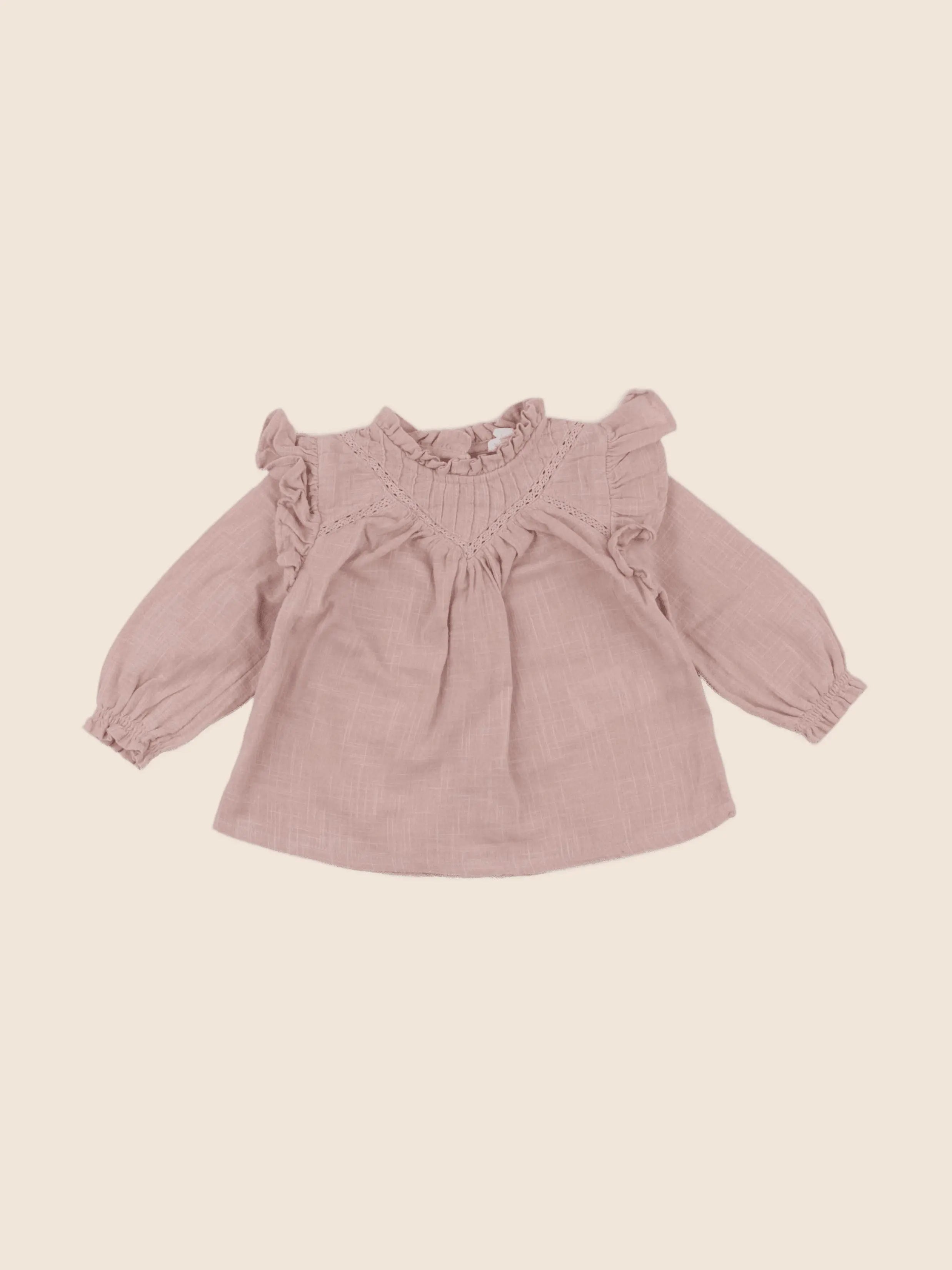 Vertbaudet - blouse rose - 6 mois