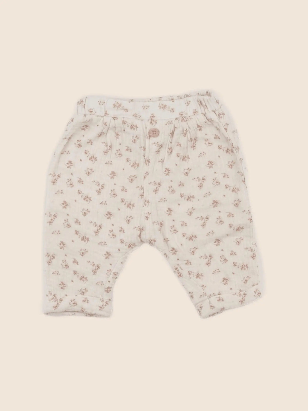 Vertbaudet - pantalon beige - 6 mois