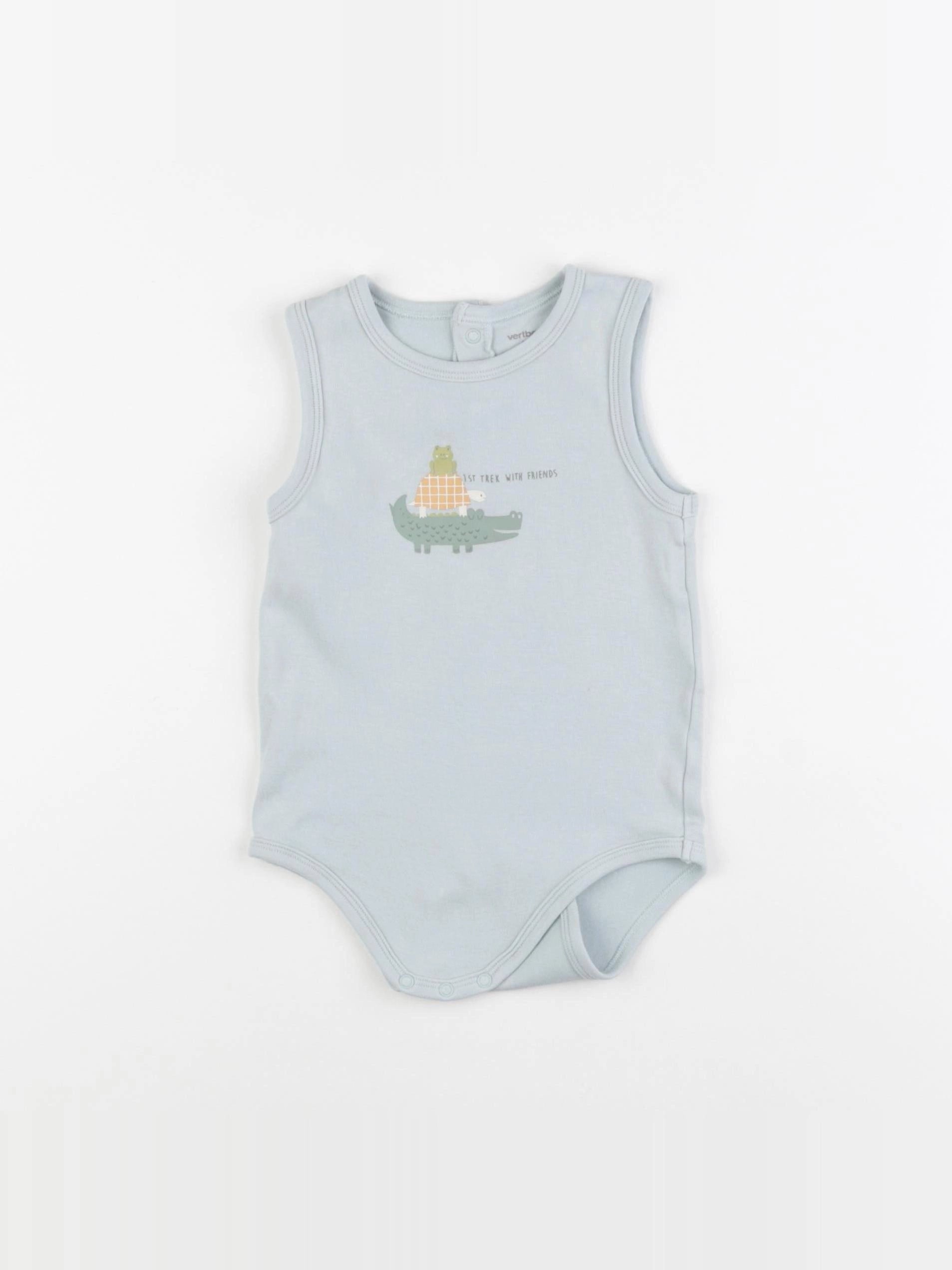 Vertbaudet - body bleu - 24 mois