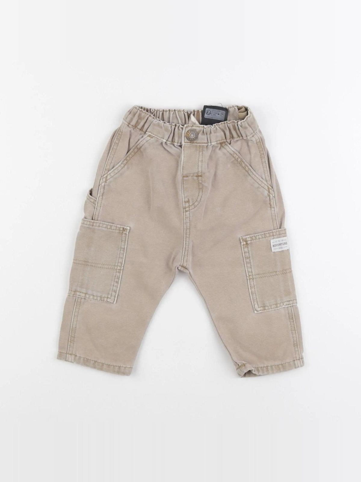 H&M - pantalon marron - 6/9 mois